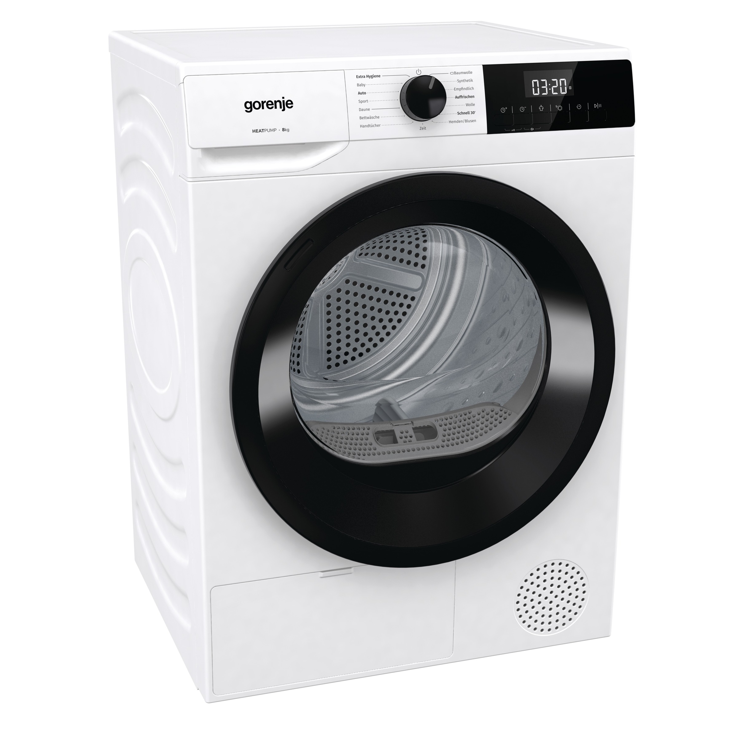 GORENJE Wärmepumpentrockner "DHNE 83", B:59,5cm H:84,5cm T:55cm, weiß, Trockner, TwinAir - für gleichmäßiges Trocknen