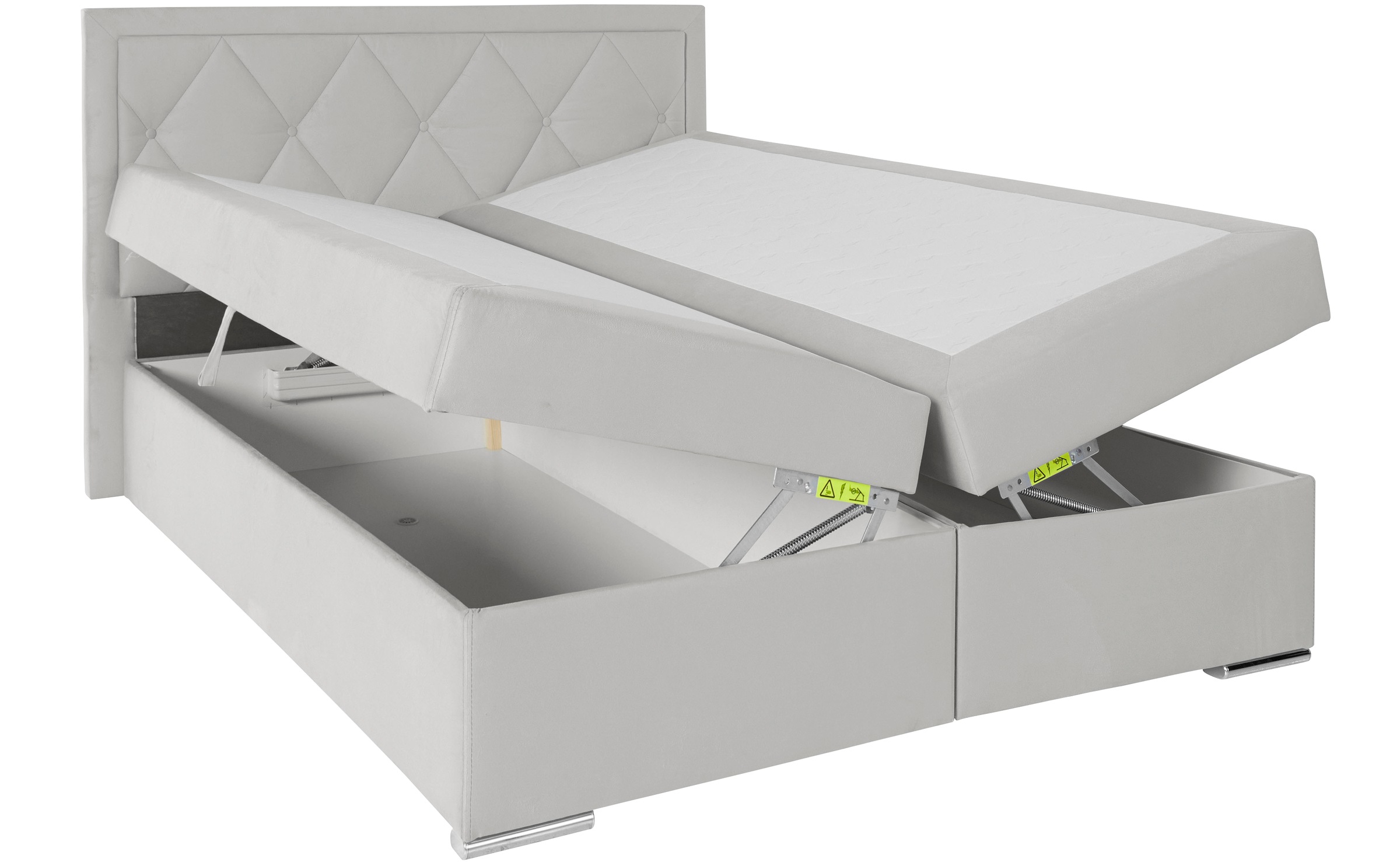 Leonique Boxbett »Alfie, Bestseller, wahlweise mit Bettkasten«, mit Knopfheftung im Kopfteil, H2, H3 und H4 wählbar