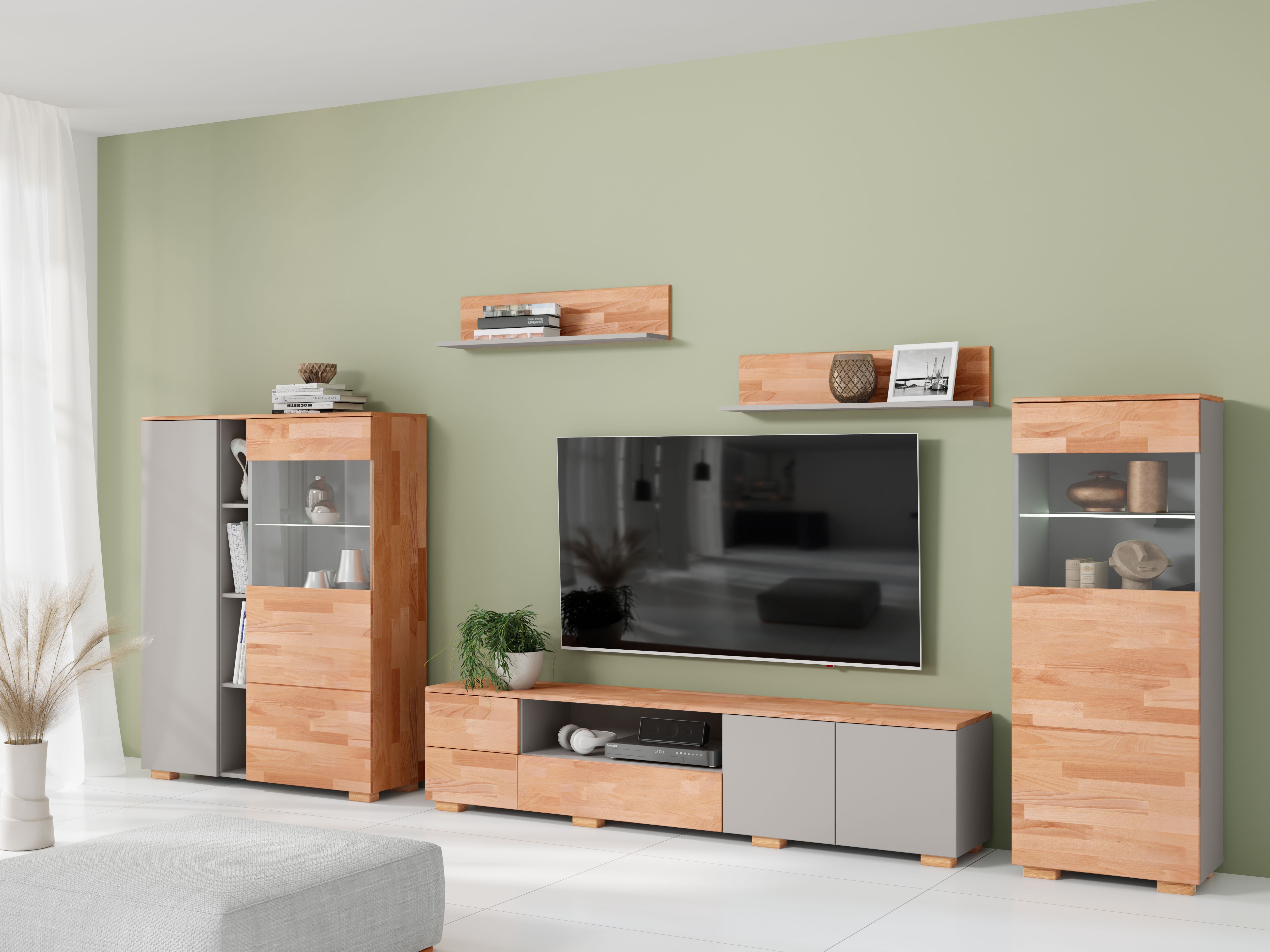 Home affaire Wohnwand 5 Stk. tlg. schöne moderne Optik günstig online kaufen