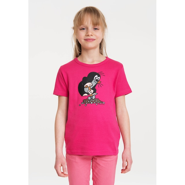 LOGOSHIRT online T-Shirt | BAUR Maulwurf«, kleine mit lizenziertem kaufen Originaldesign »Der