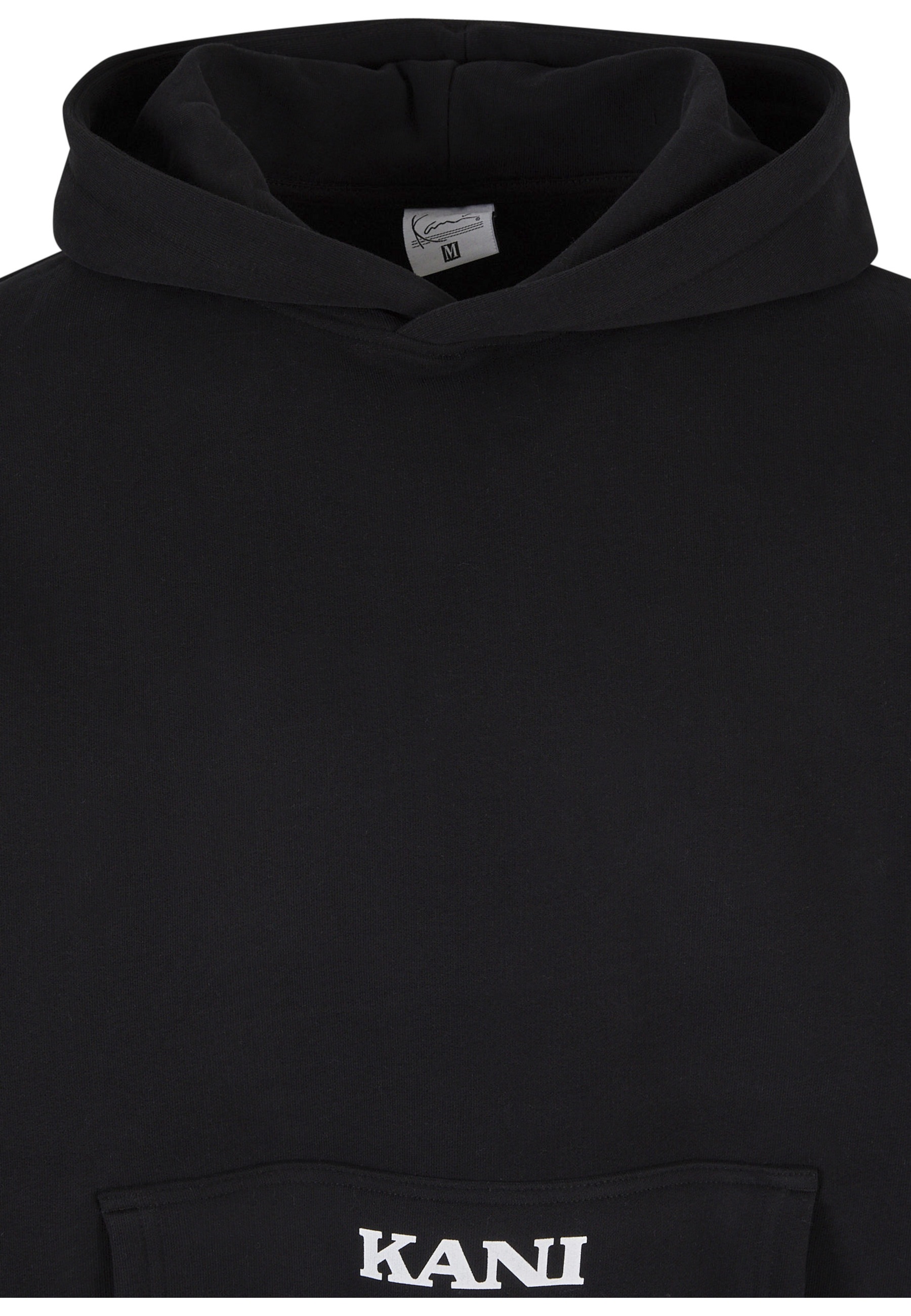 Kapuzenpullover KARL KANI "Karl Kani Herren KM234-038-1 KK Small Retro OS Hoodie", Herren, Gr. XL, schwarz, 80% Baumwolle, 20% Polyester, mehrfarbig, relaxed fit, ohne Ausschnitt, Pullover Kapuzenpullover 2