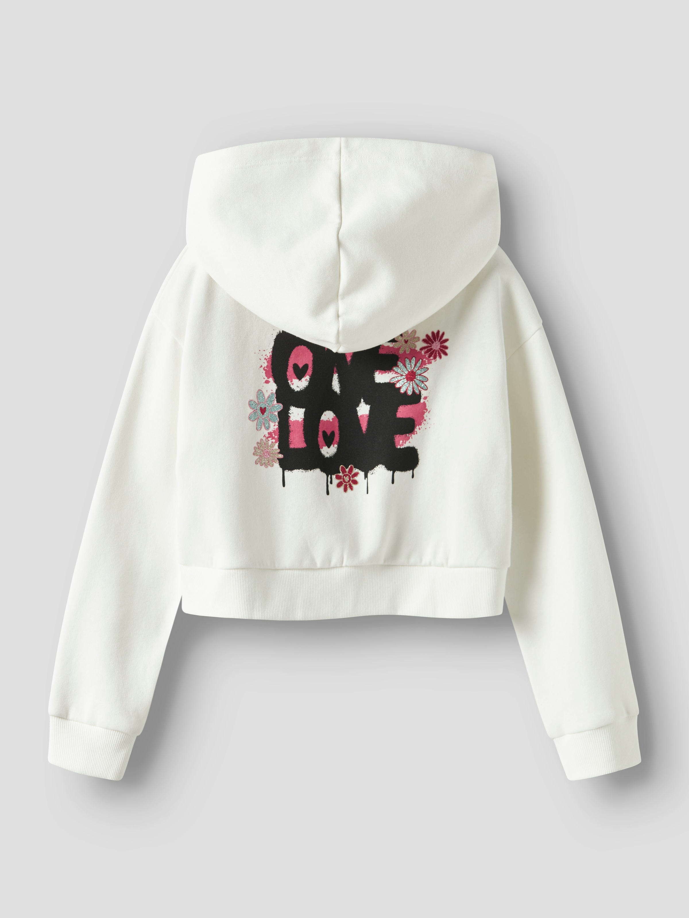 Name It Kapuzensweatshirt »NKFKORY LS CROP BOXY SWE WH BRU PS NOOS«
