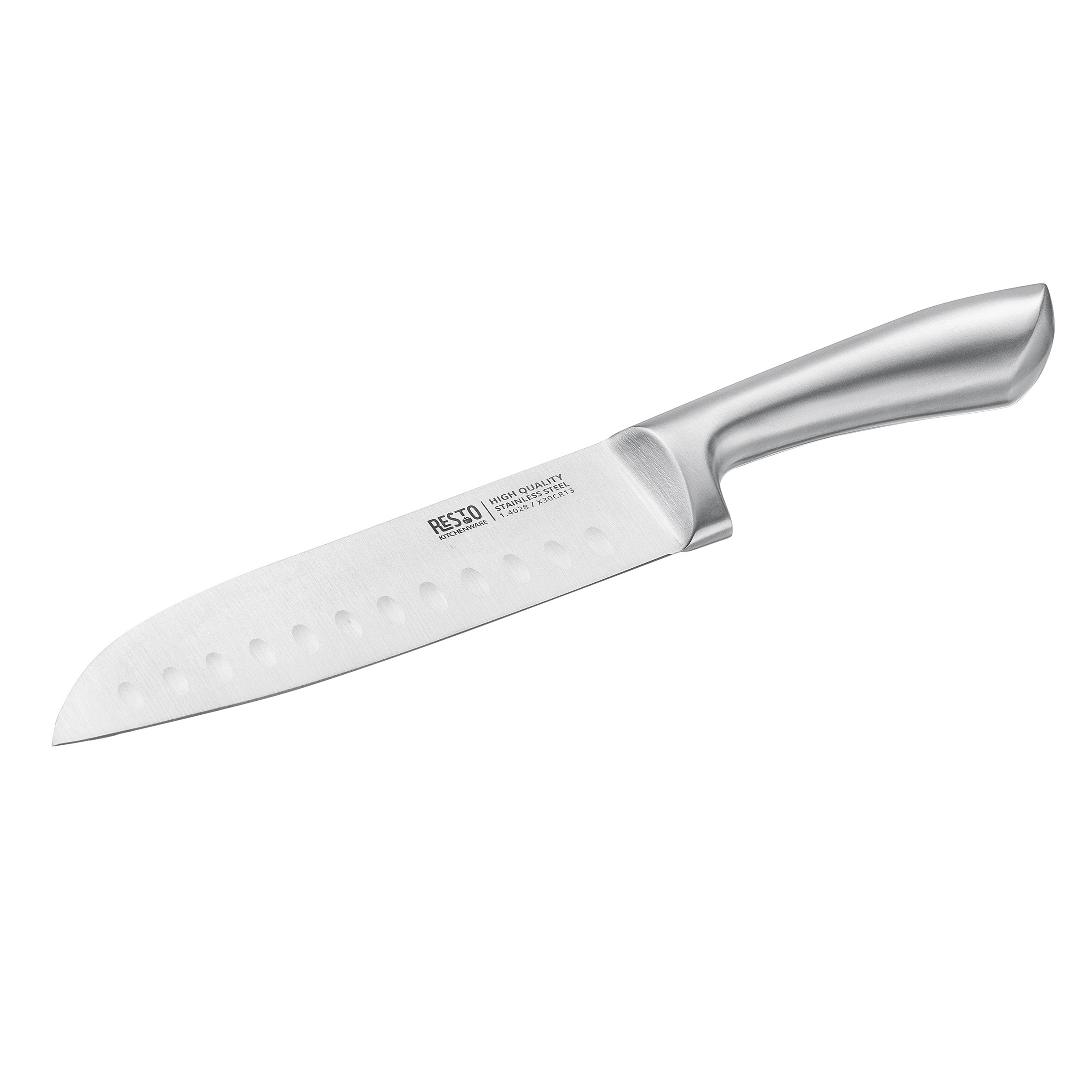 RESTO Kitchenware Messer-Set »Merope, Edelstahlmesser 3-teilig in Magnet-Geschenkbox« Santoku-Messer 18 cm, Universalmesser 13 cm, Schälmesser 9 cm