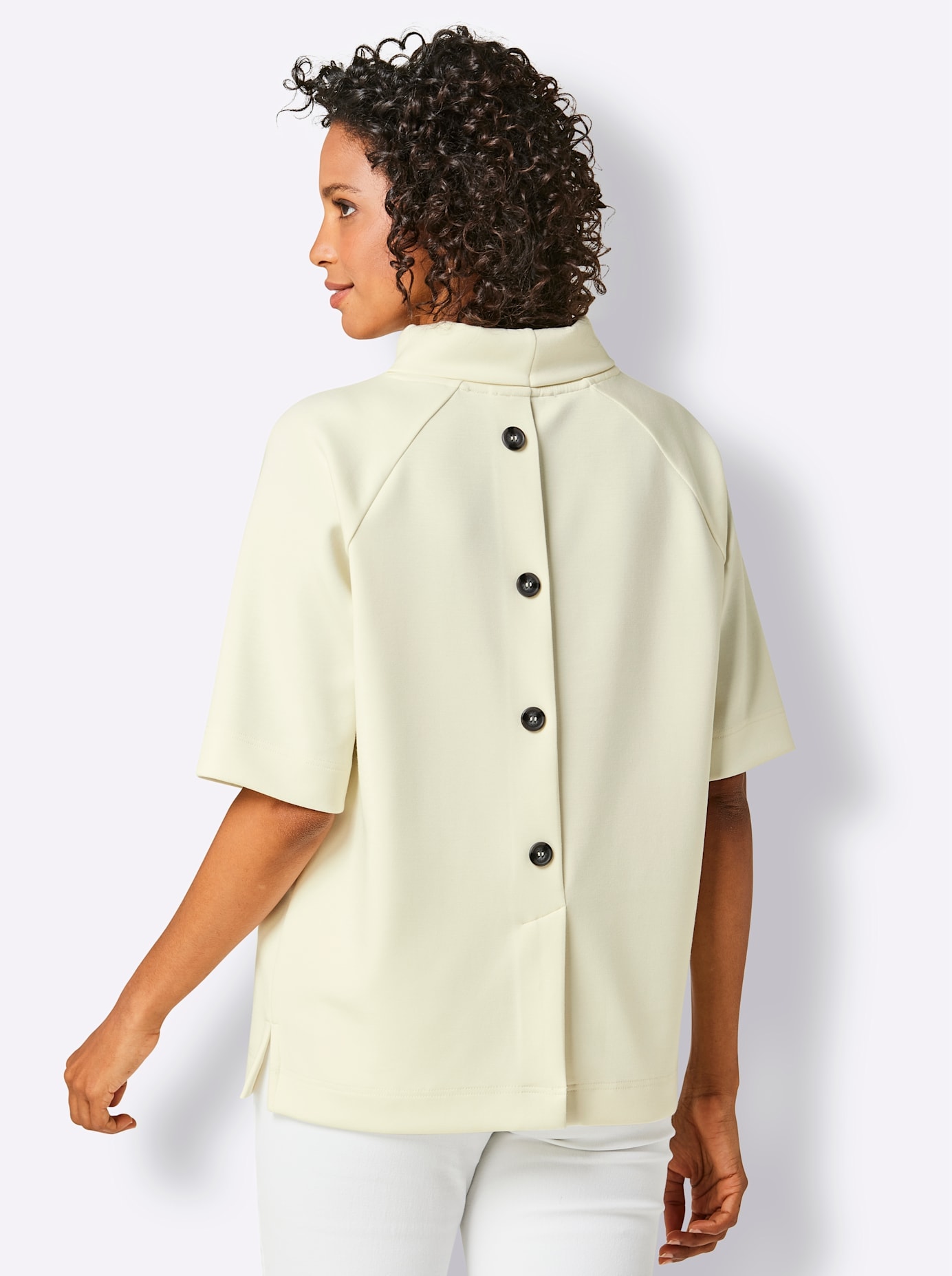 CREATION L PREMIUM Stehkragenshirt »Modal-Mix-Shirt«, (1 tlg.)