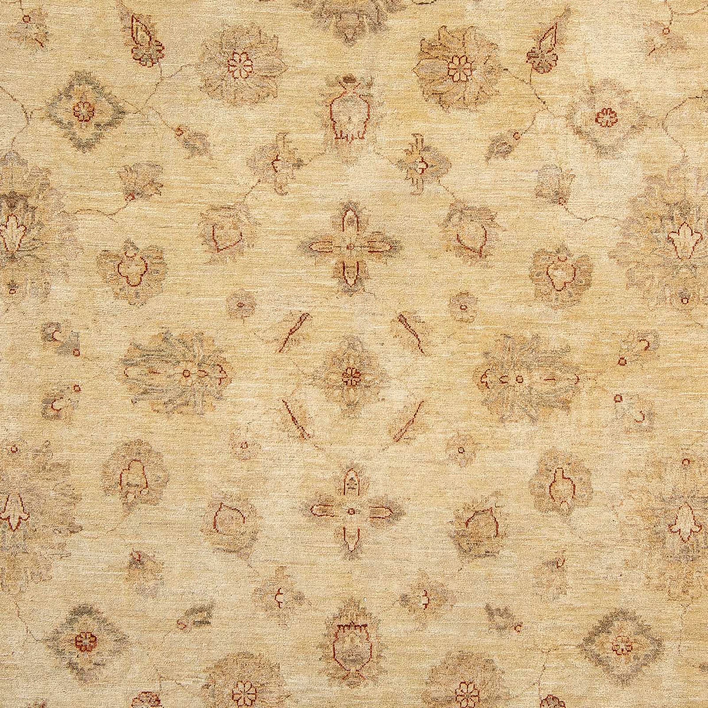 morgenland Orientteppich »Ziegler - 303 x 246 cm - hellbraun«, rechteckig, Wohnzimmer, Handgeknüpft, Einzelstück mit Zertifikat