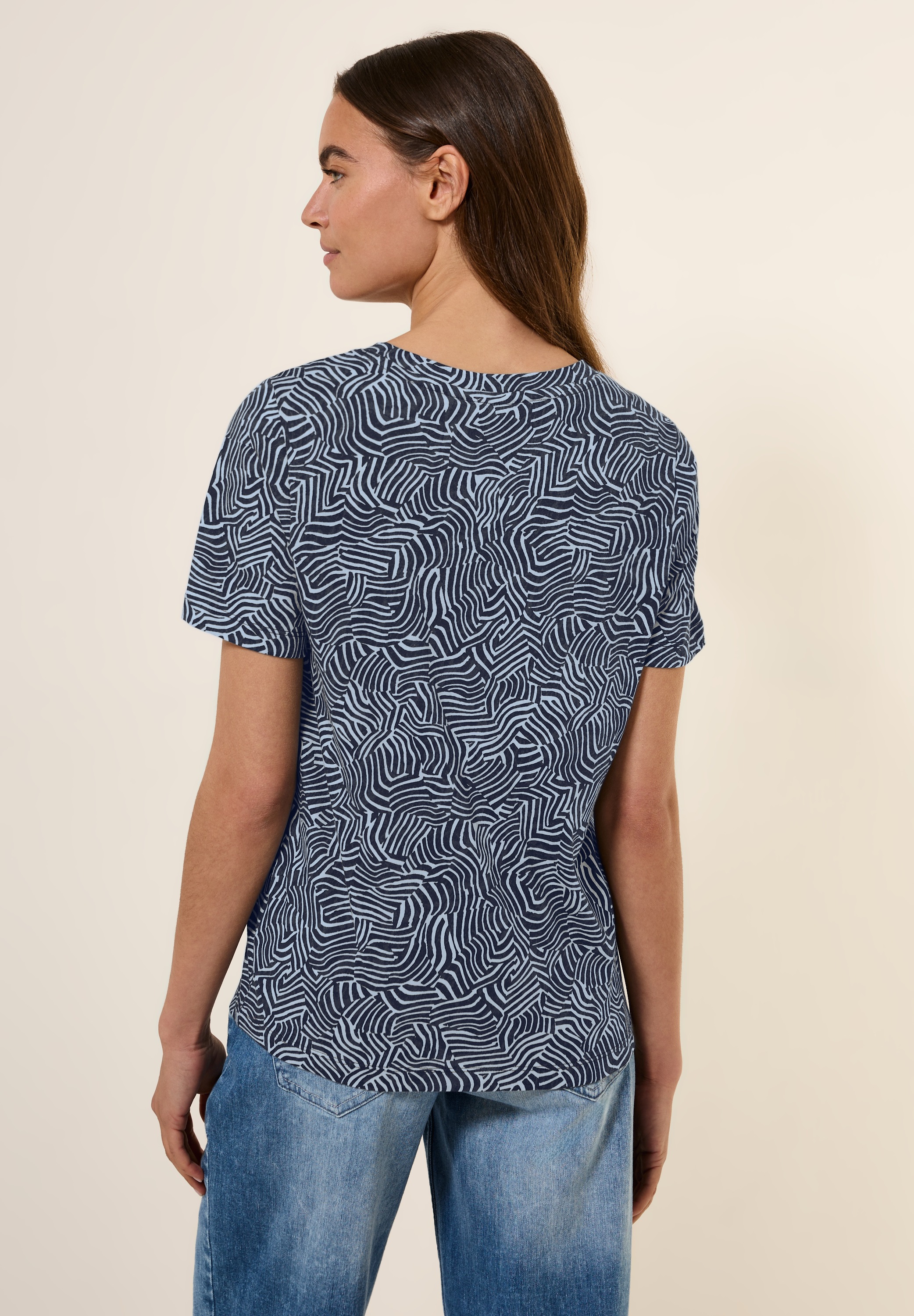 Cecil T-Shirt mit Rundhalsausschnitt günstig online kaufen