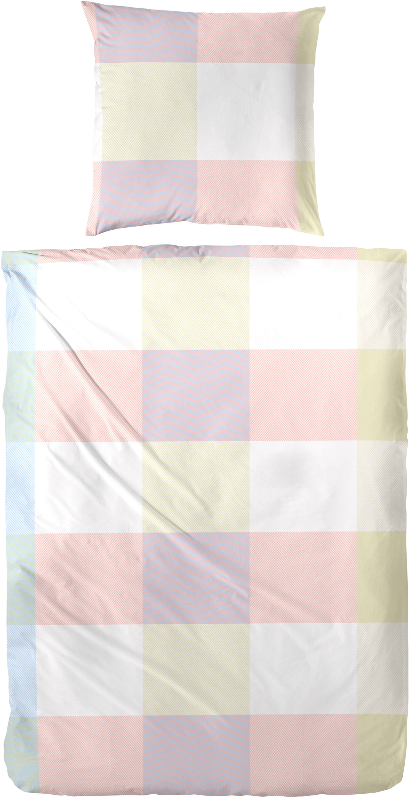 Primera Bettwäsche "Primera Renforce-Bettwäsche Candy Blocks" 2 Stk. mit ei günstig online kaufen