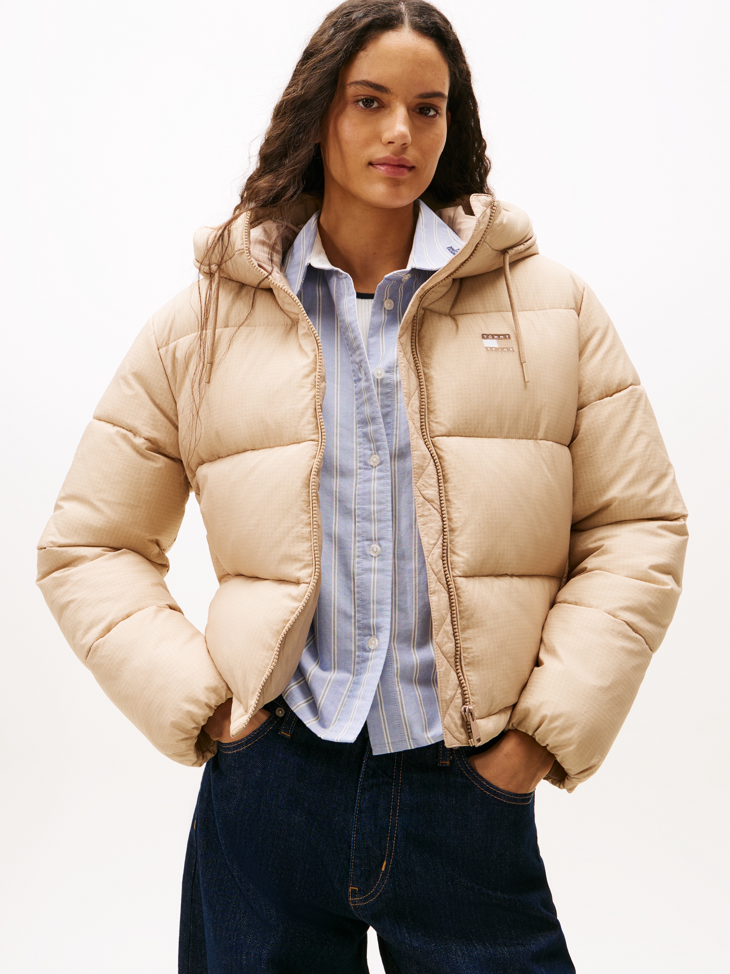 Tommy Jeans Steppjacke "TJW HOODED PUFFER JACKET" mit Kapuze günstig online kaufen