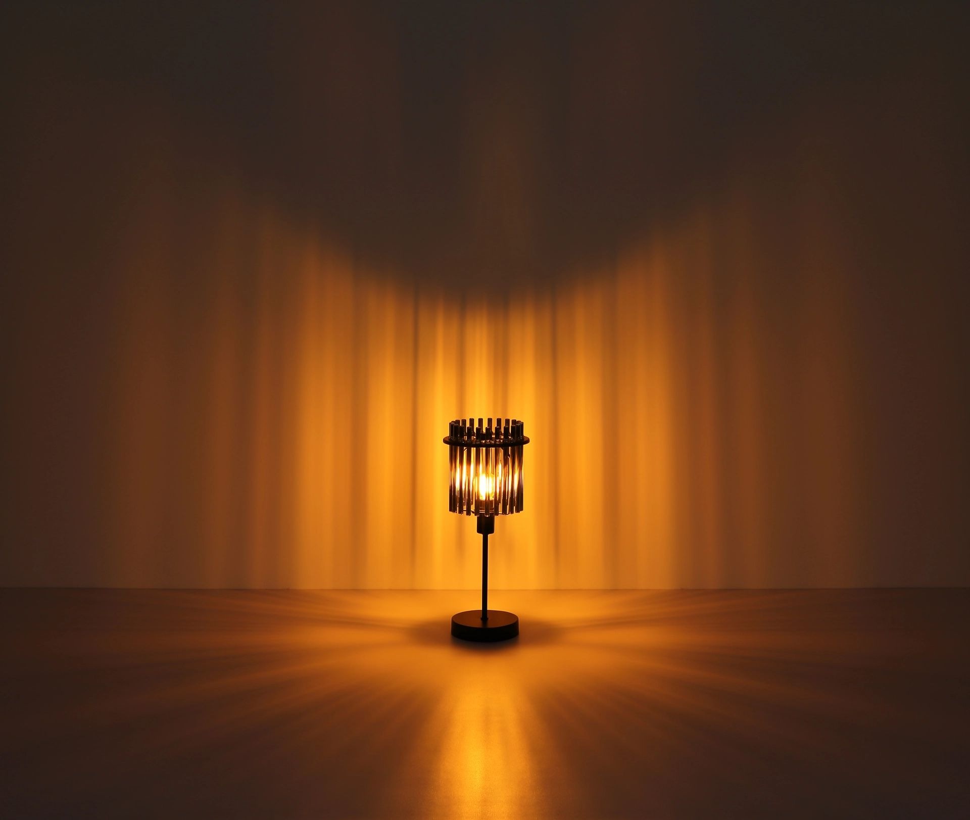 GLOBO LIGHTING Tischleuchte »GORLEY«, 1 flammig, Leuchtmittel E27 | ohne Leuchtmittel, Design Glasstäbe, Tischlampe, Wohnzimmer, Esszimmer, Schlafzimmer