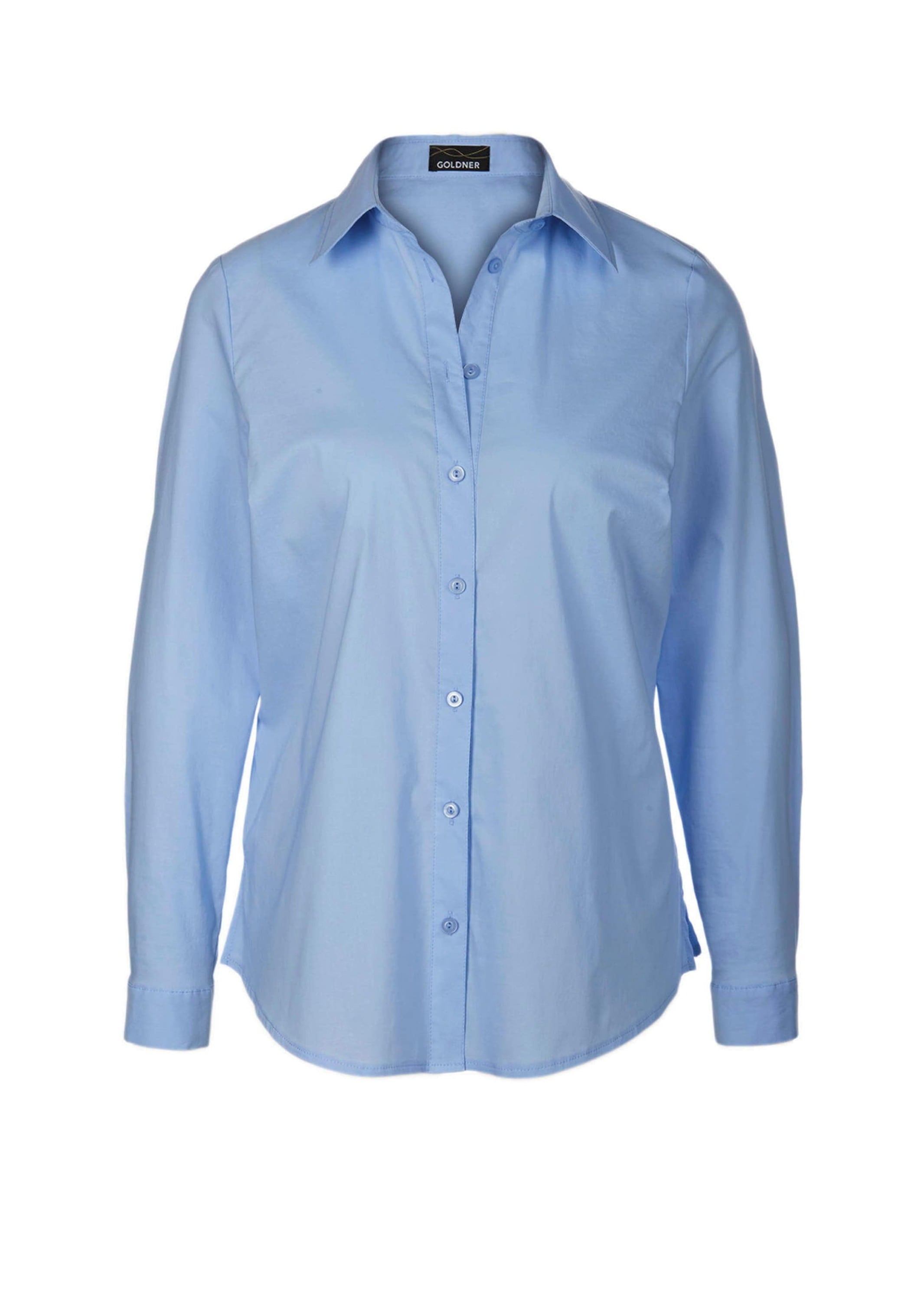 GOLDNER Langarmbluse "Kurzgröße Langarmbluse mit Elasthananteil" Seitenschl günstig online kaufen