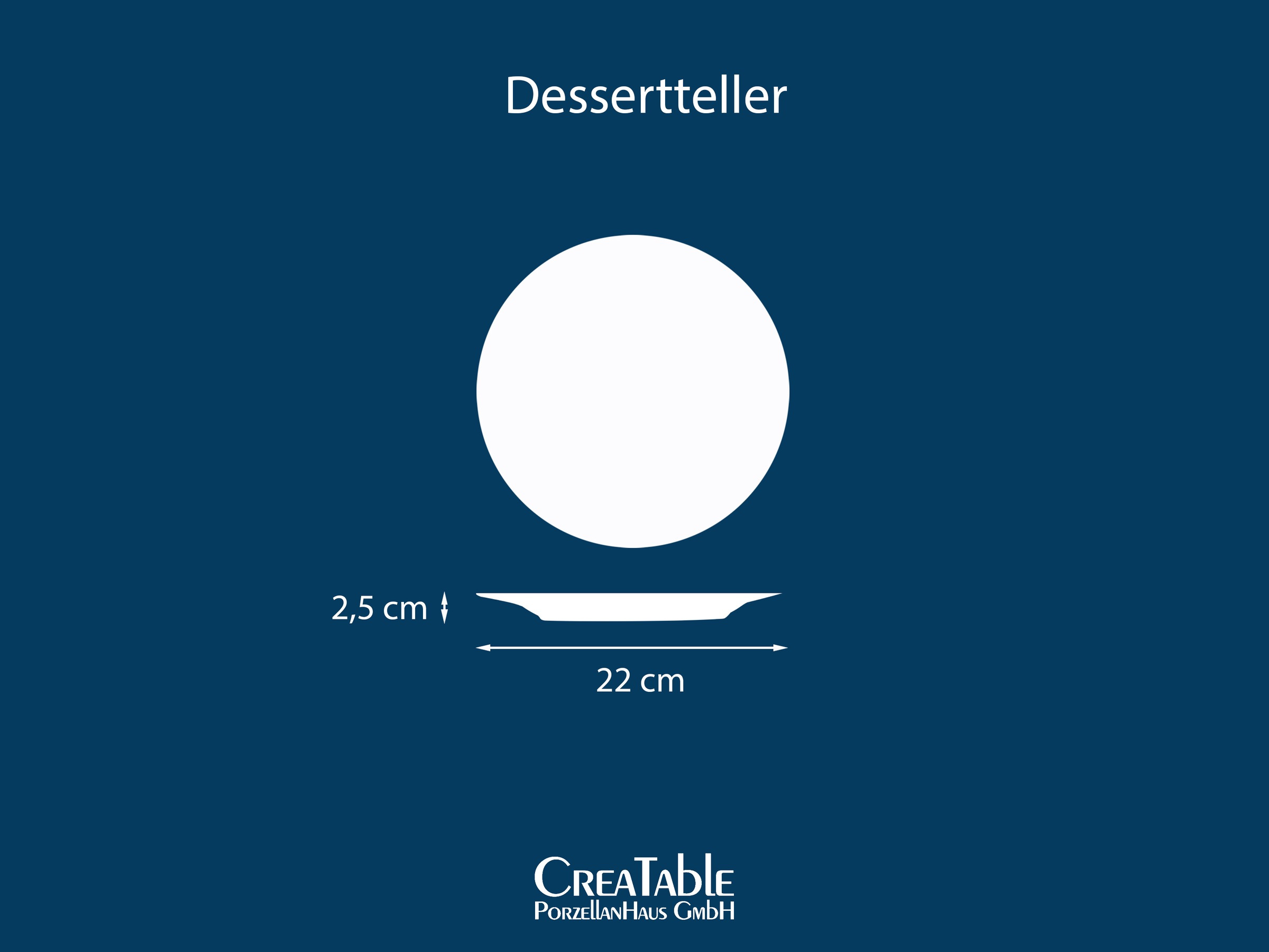 CreaTable Dessertteller »Yuki« reaktiver Digitaldruck, jedes Stück ein Unikat