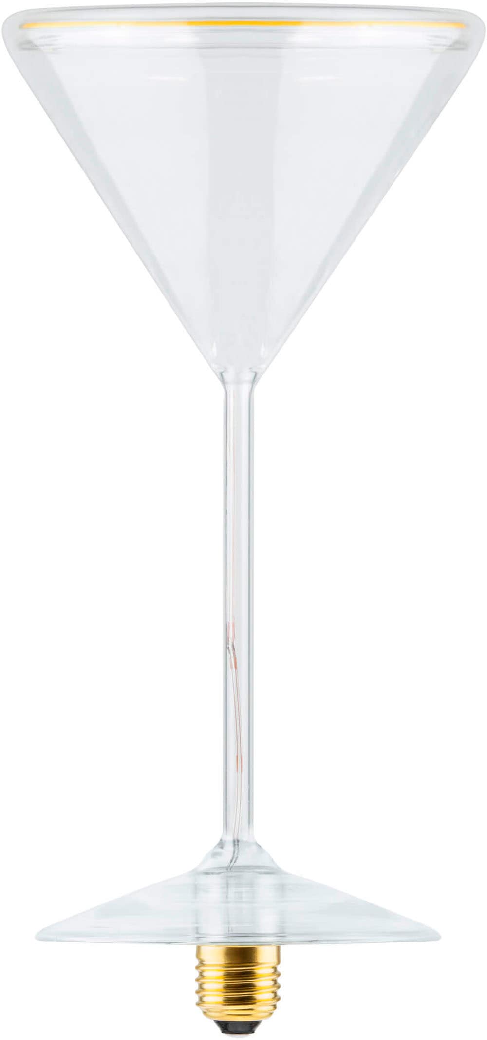 SEGULA LED-Leuchtmittel »LED Floating Martini clear«, E27, 1 St., Extra-Warmweiß, handmade
