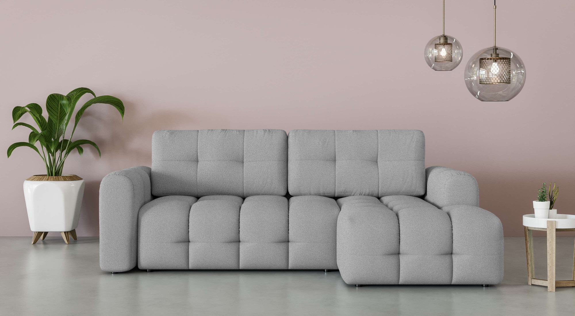 OTTO home Ecksofa "Manilla, wahlweise mit Bettfunktion, B/T/H 265/170/91 cm günstig online kaufen