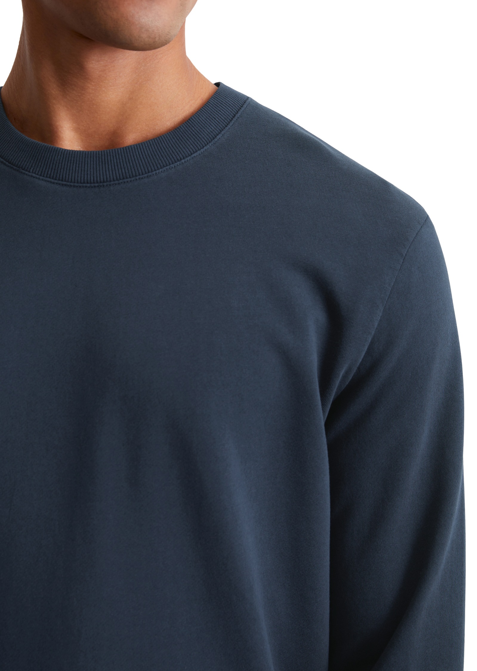 Thumbnail - Marc OPolo Sweatshirt, Basic, mit Rippbündchen, regular, leichter Sommer-Sweat