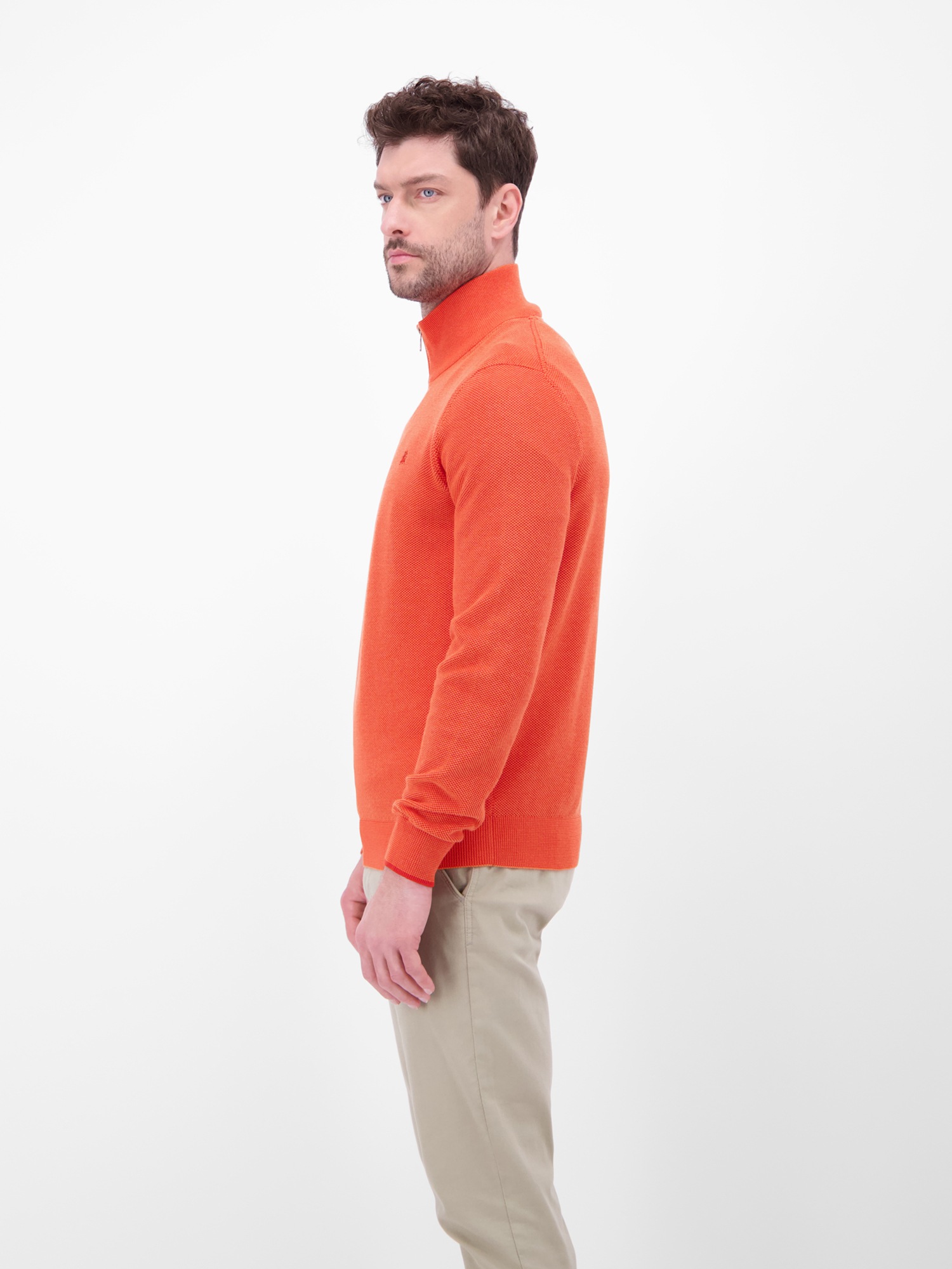 LERROS Herren Troyer Pullover Vivid Rot XL 2
