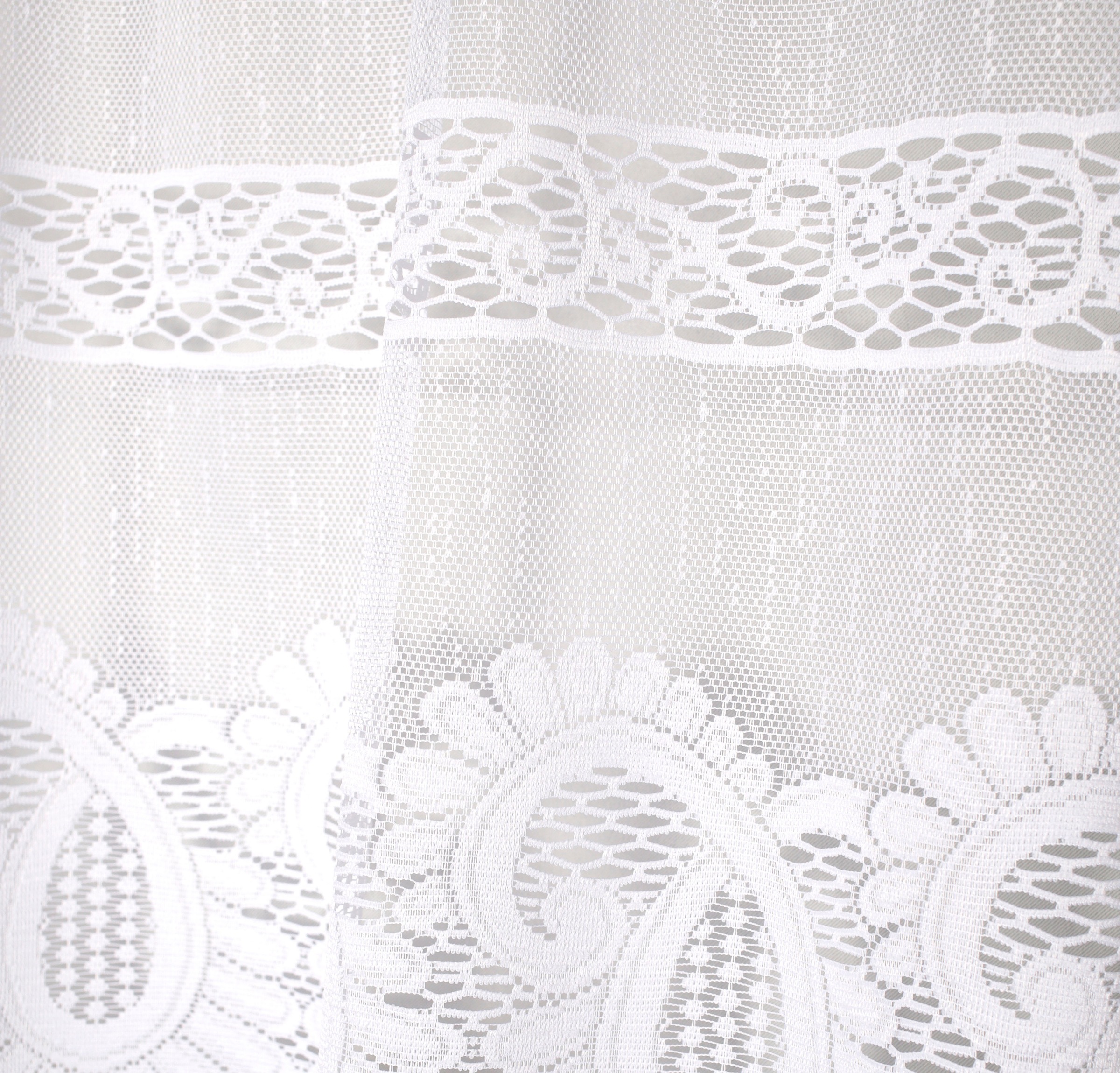 Thumbnail - HOME WOHNIDEEN Gardine "LEONORA" Stangendurchzug 1 Stk. tlg. Kurzstore Jacquard, Scheibengardine