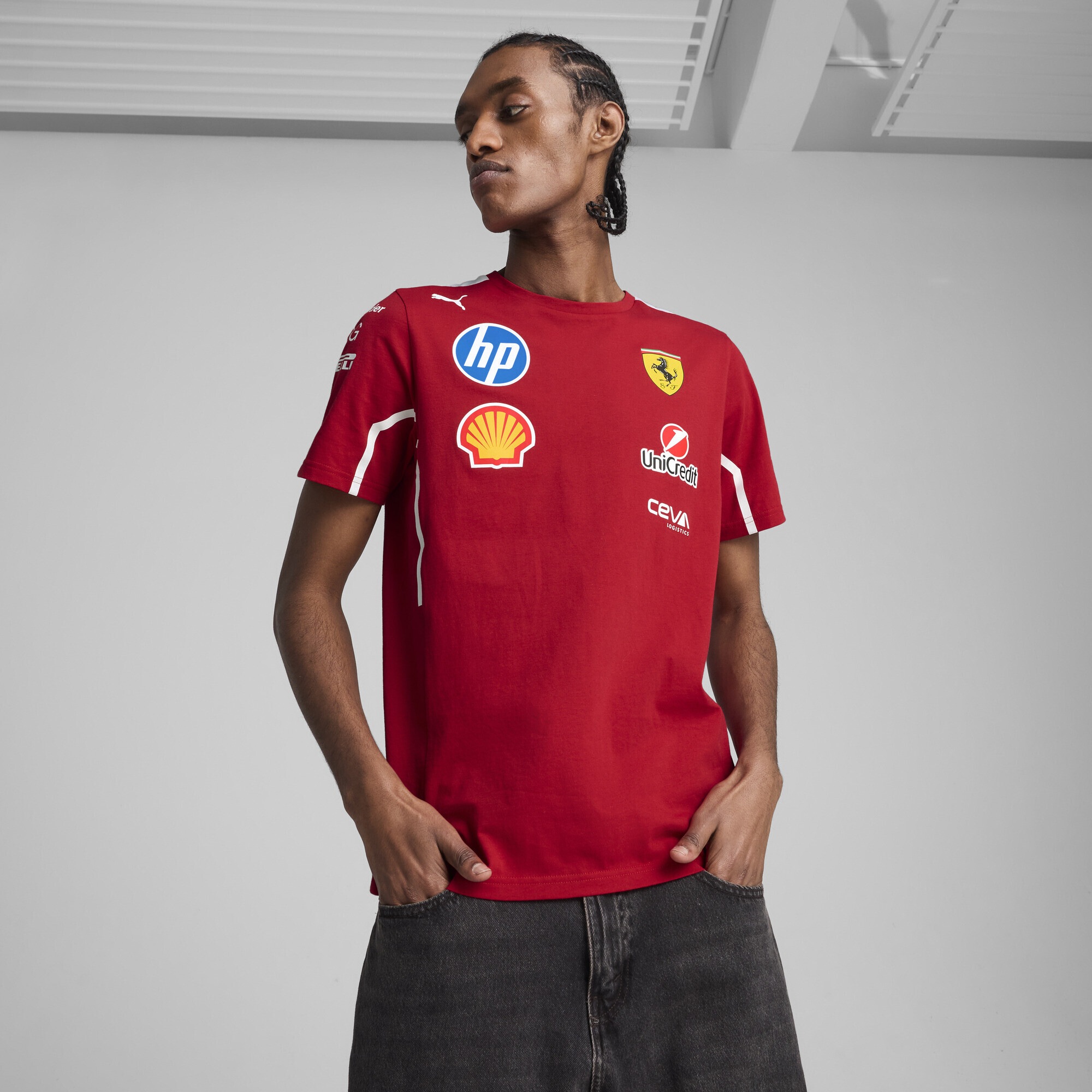 PUMA T-Shirt »Scuderia Ferrari HP 2025 Team T-Shirt Herren«
