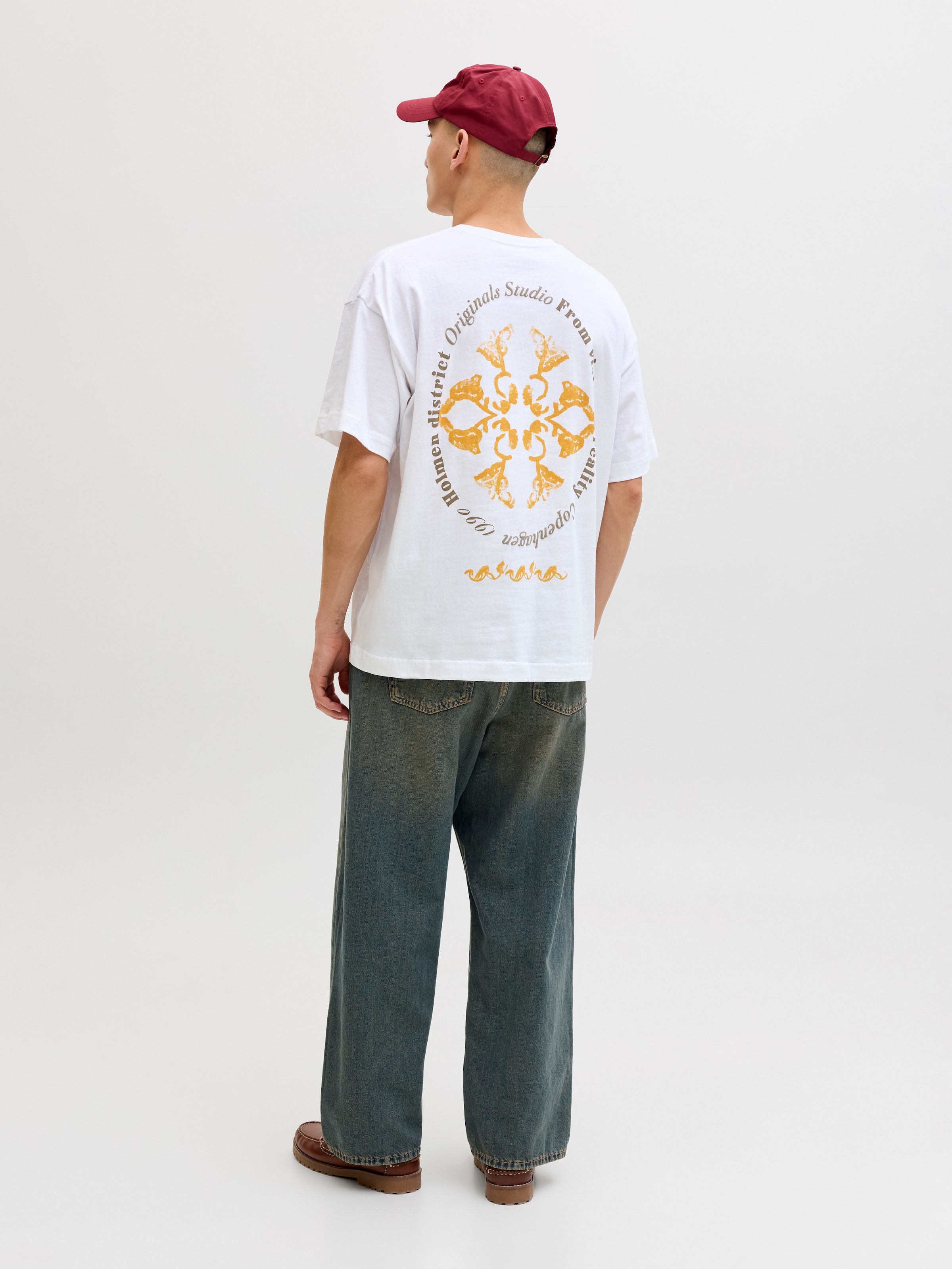 Jack & Jones T-Shirt »JORMONTAUK BACK GRAPHIC TEE SSCN EA26 SN« Baumwolle, locker geschnitten