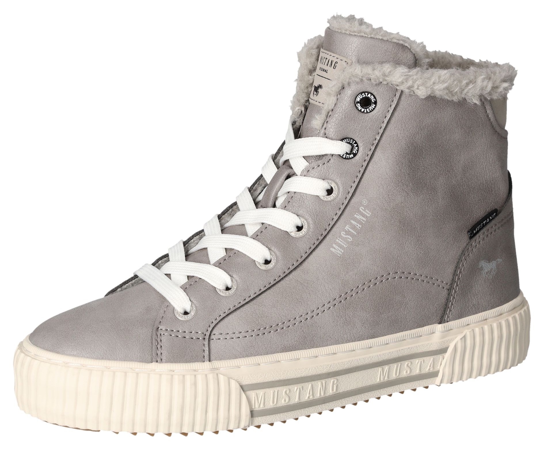 Mustang Shoes Winterboots, High Top Sneaker, Schnürboots mit Plateausohle günstig online kaufen