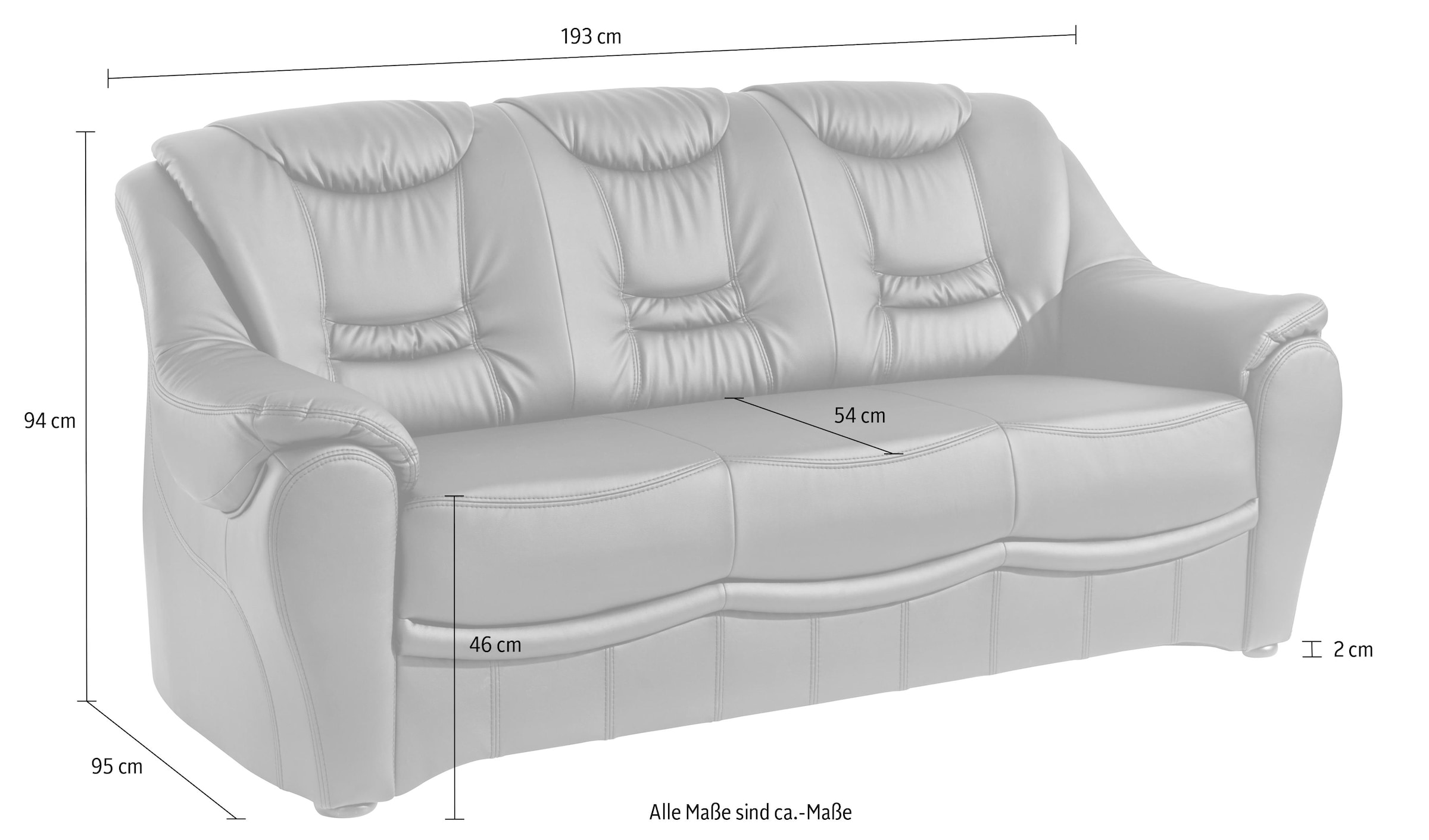 sit&more 3-Sitzer »Benson«