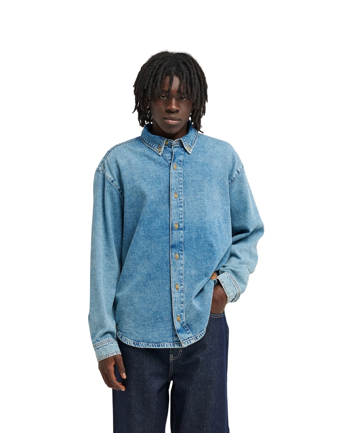 Element Langarmhemd "Relax Denim"