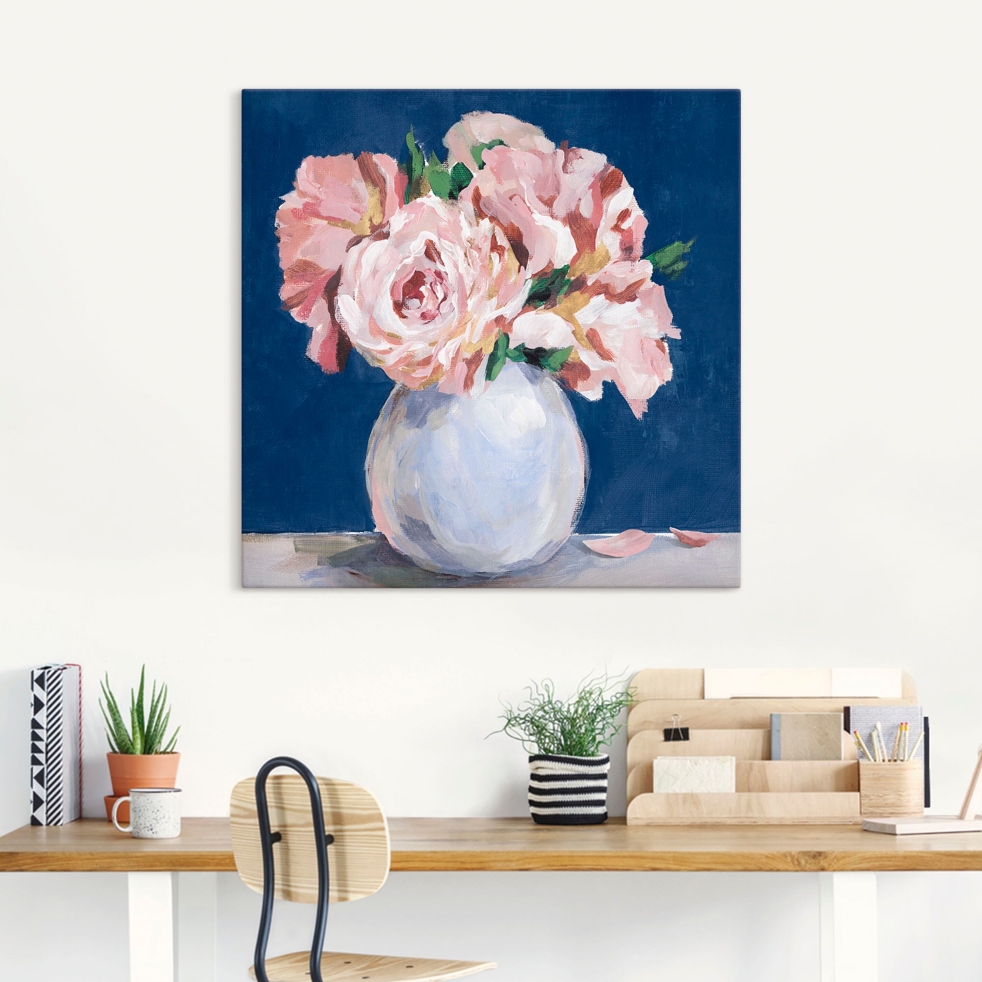 Artland Wandbild "Süße Pfingstrosen in der Vase", Blumenbilder, (1 St.), al günstig online kaufen