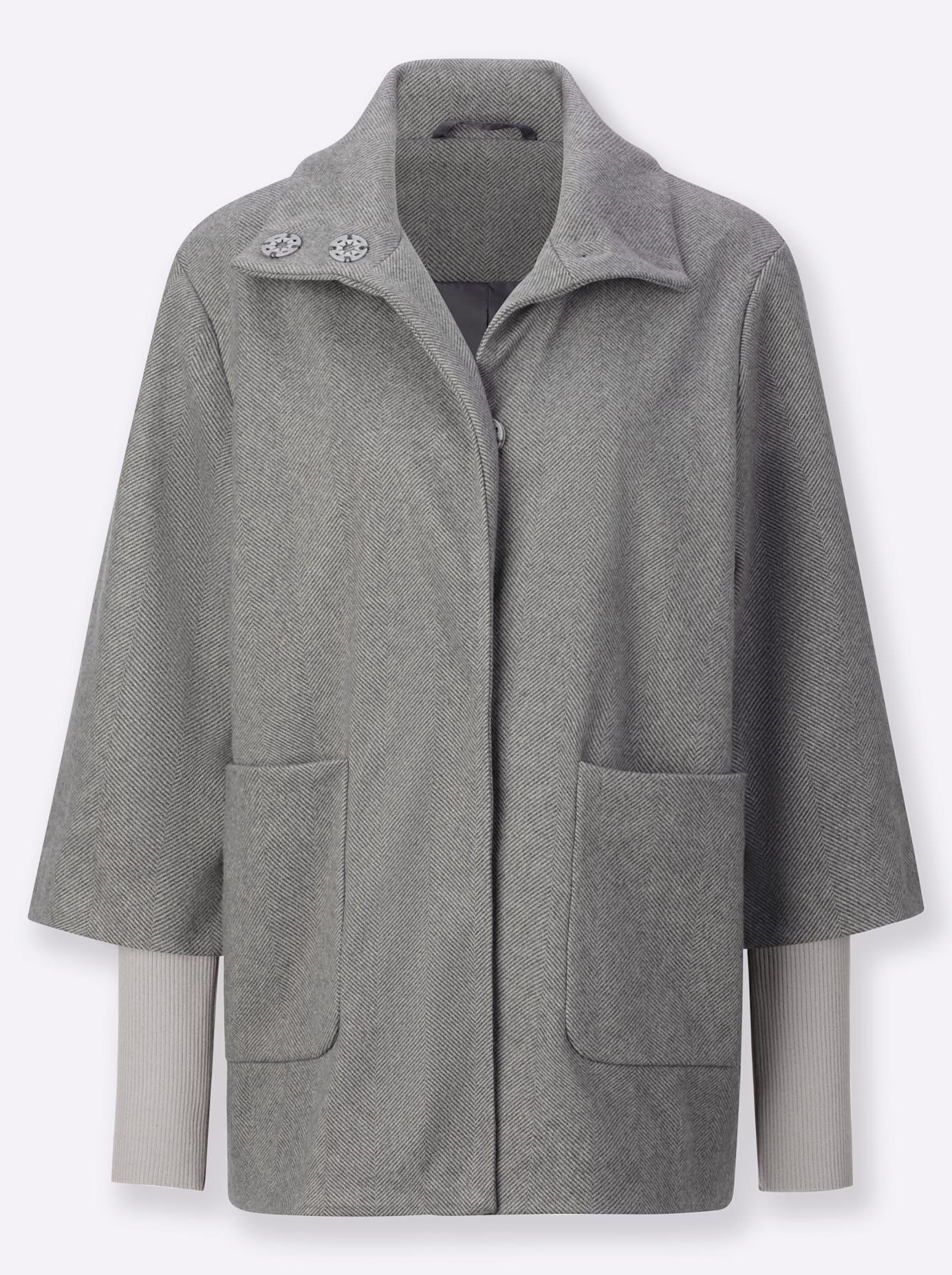 Classic Basics Women's Long Jacket Grey 44 3