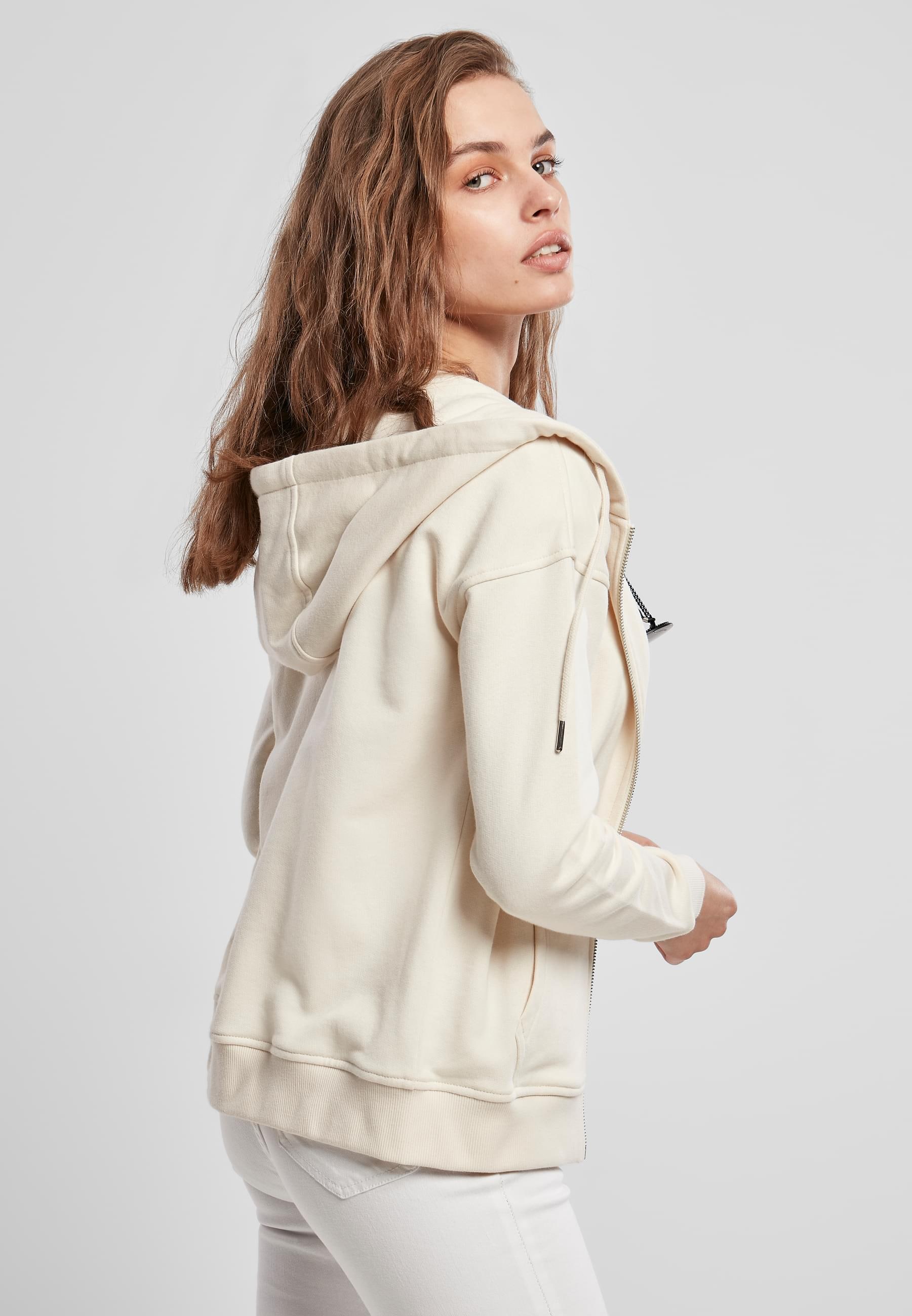 URBAN CLASSICS Sweatjacke »Urban Classics Damen Ladies Organic Terry Zip Hoody«