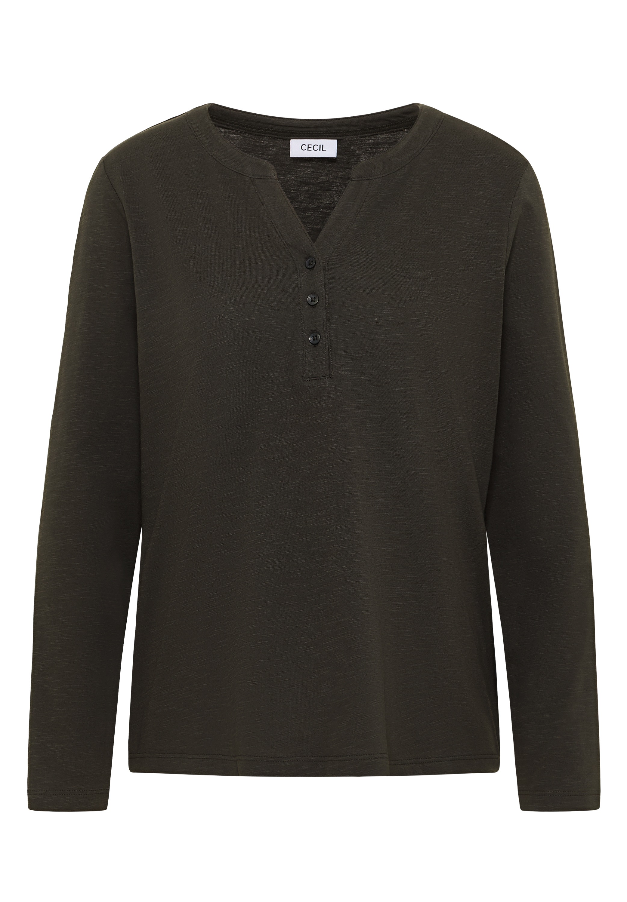 Cecil Langarmshirt aus reiner Baumwolle