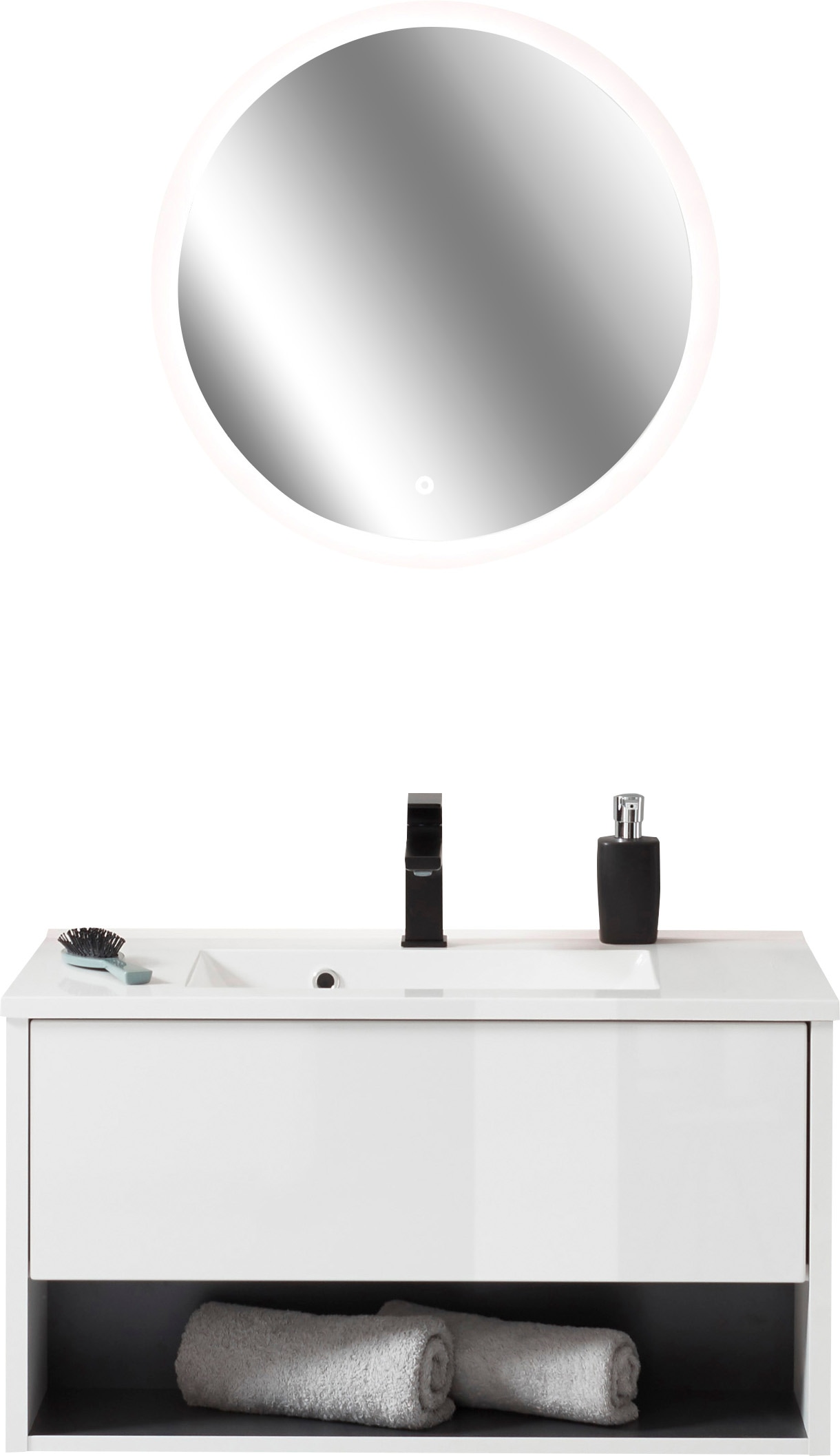 PLACES OF STYLE Badmöbel-Set "Studio Line, Bad im modernen Design, 2-teilig günstig online kaufen