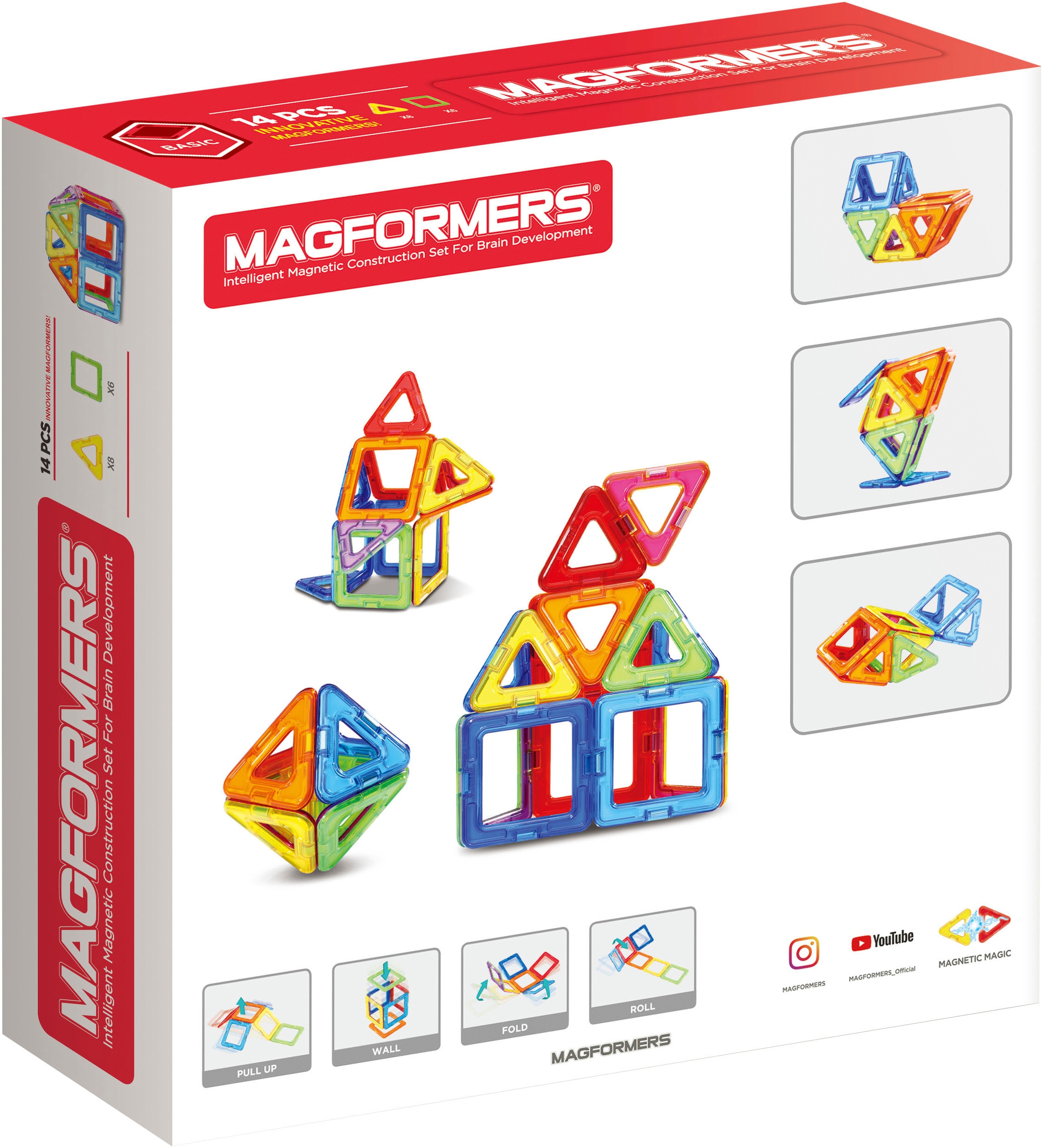 MAGFORMERS Magnetspielbausteine »Magformers Basic 14 Teile«