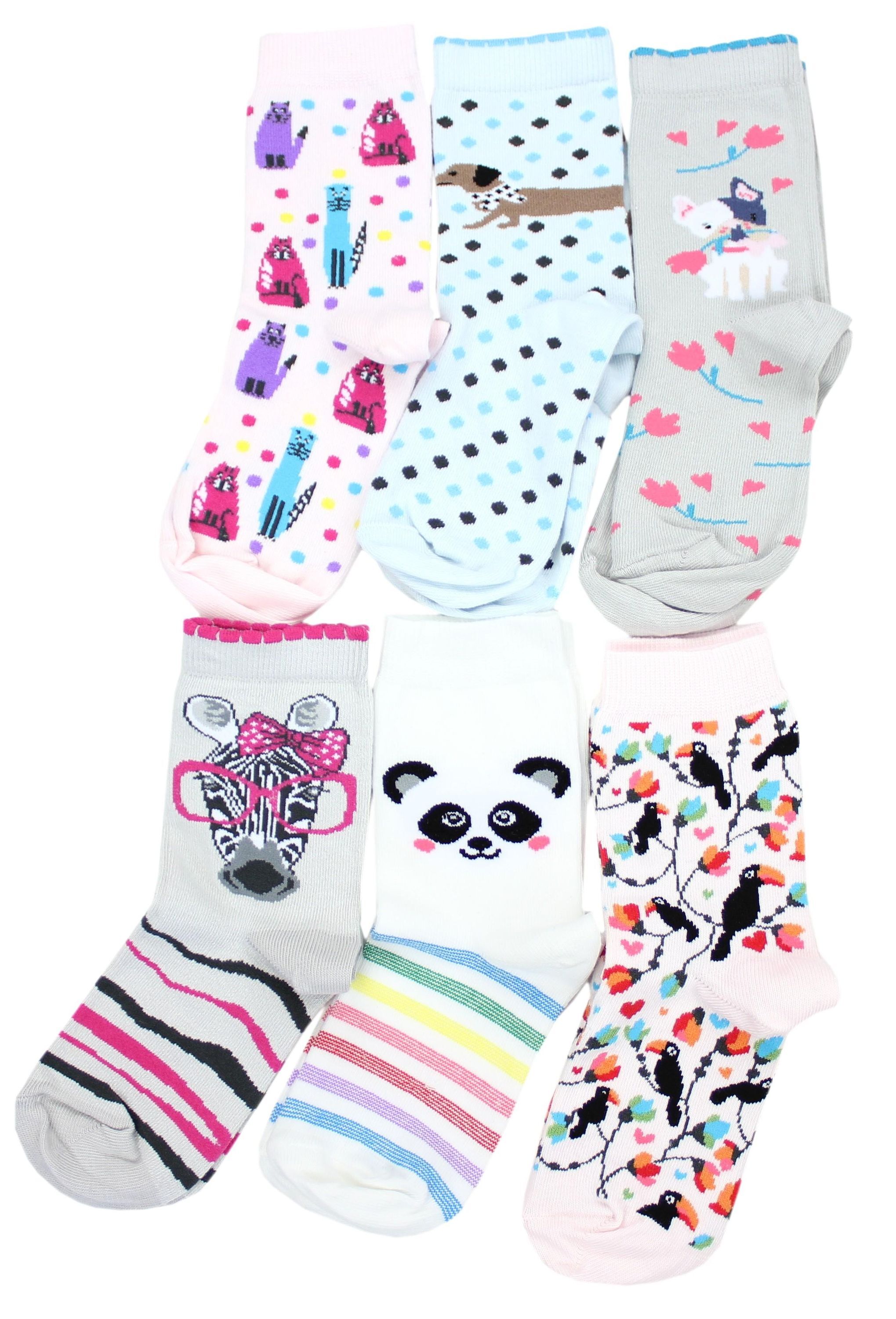 TupTam Kurzsocken "Socken Kinder Socken Mädchen Jungen Bunt Gemustert 6er Pack"