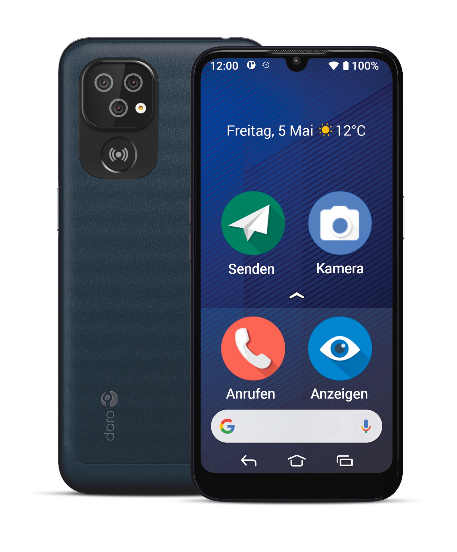 Smartphone »8200 Secure«, dunkelblau, 15,5 cm/6,1 Zoll, 16 MP Kamera