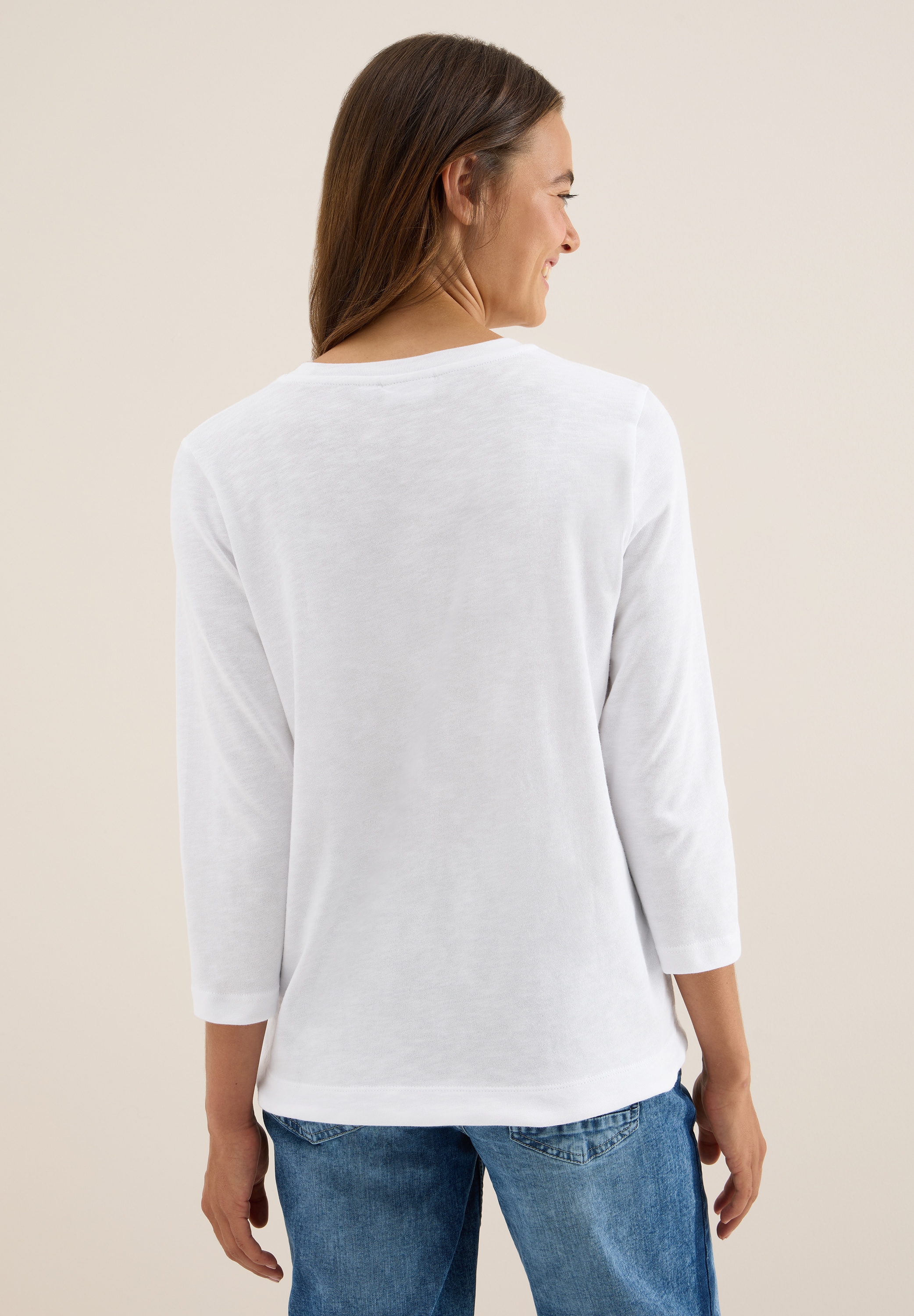 Cecil 3/4-Arm-Shirt, aus reiner Baumwolle