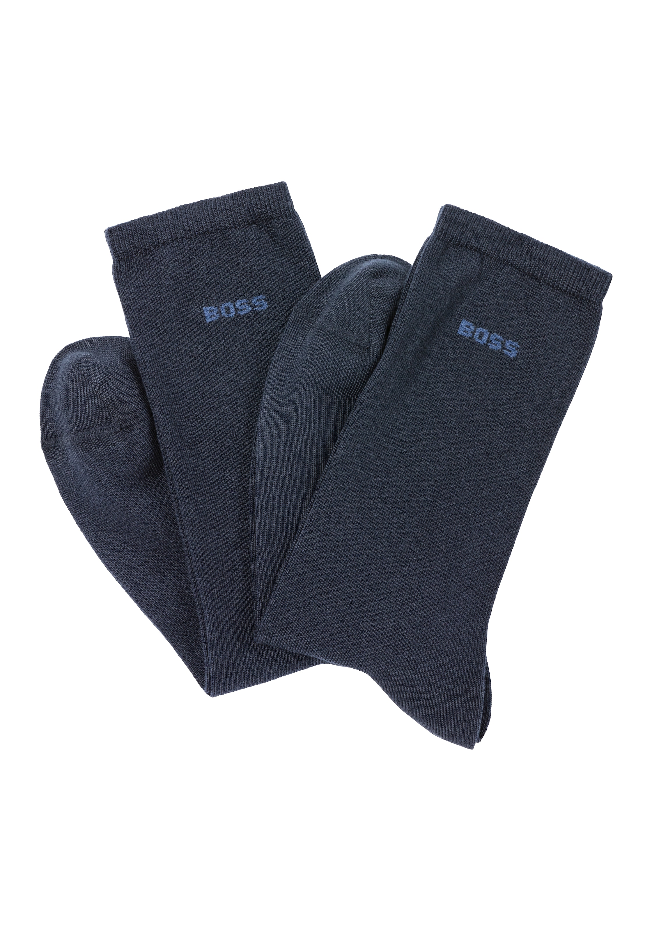 Businesssocken »2P RS Uni Logo CC W«, (Packung, 2 Paar, 2er Pack), mit BOSS Schriftzug