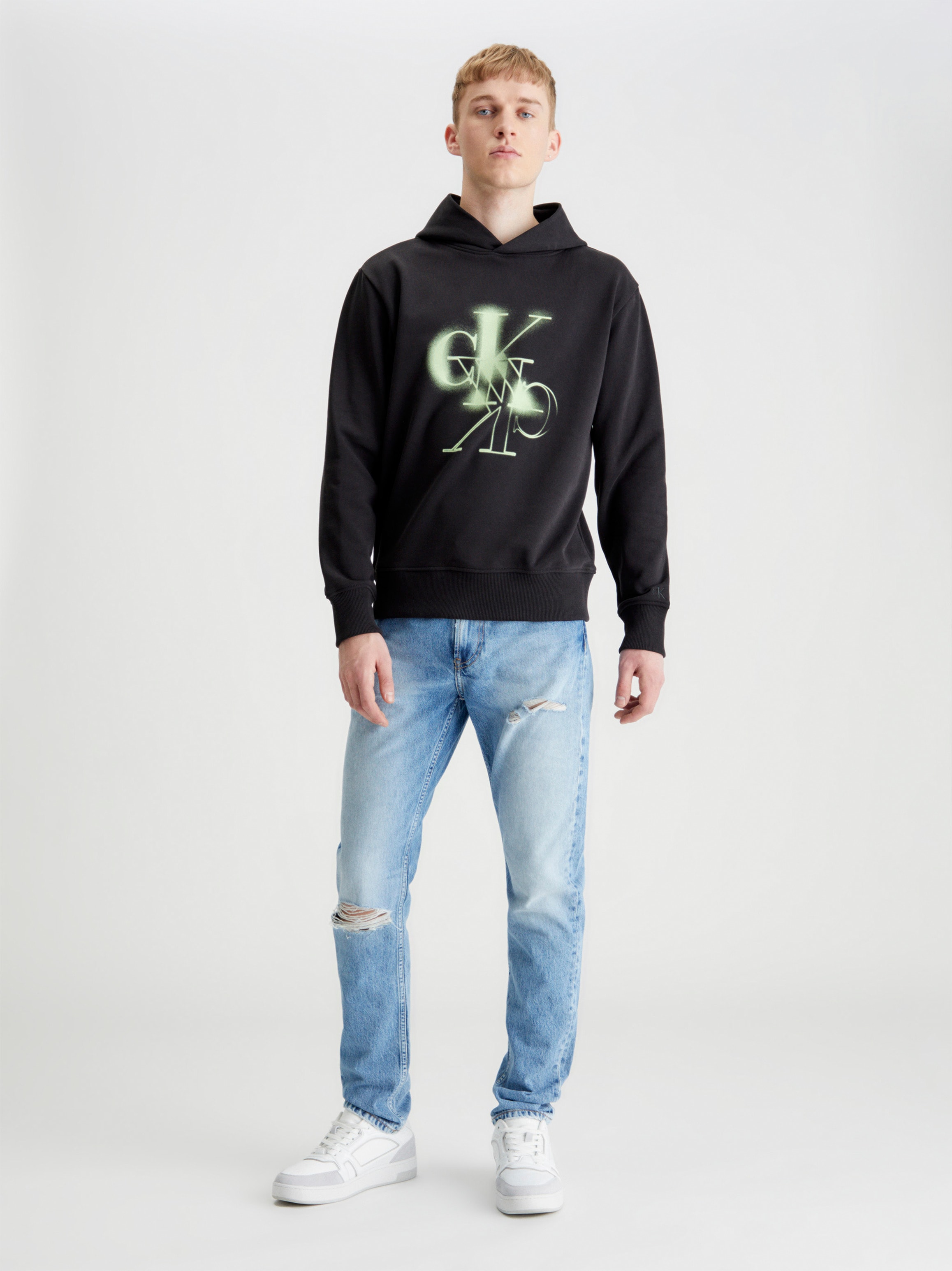 Calvin Klein Jeans Kapuzensweatshirt ▷ | CK »MIRRORED HOODIE« bestellen BAUR LOGO