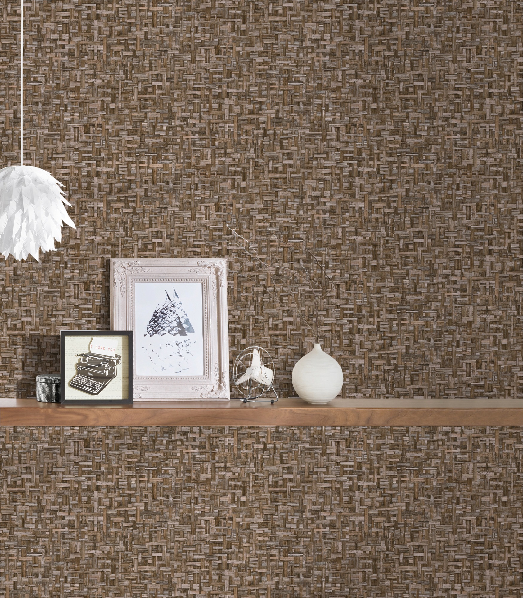 Architects Paper Vliestapete »Jungle Chic«, Flechtoptik-gemustert-Motiv, Tapete Holzoptik Tapeten Wohnzimmer Schlafzimmer Küche Flur Design