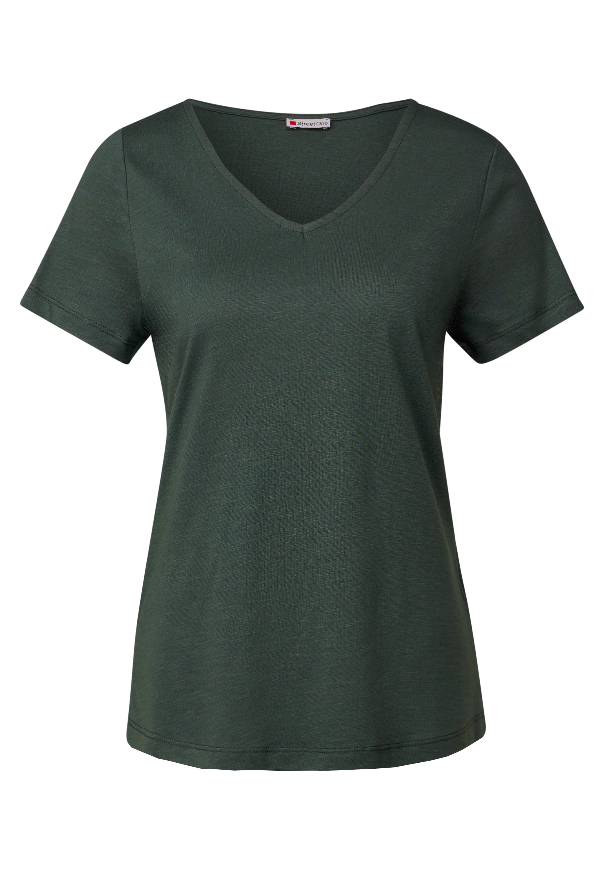 STREET ONE T-Shirt, mit V-Ausschnitt