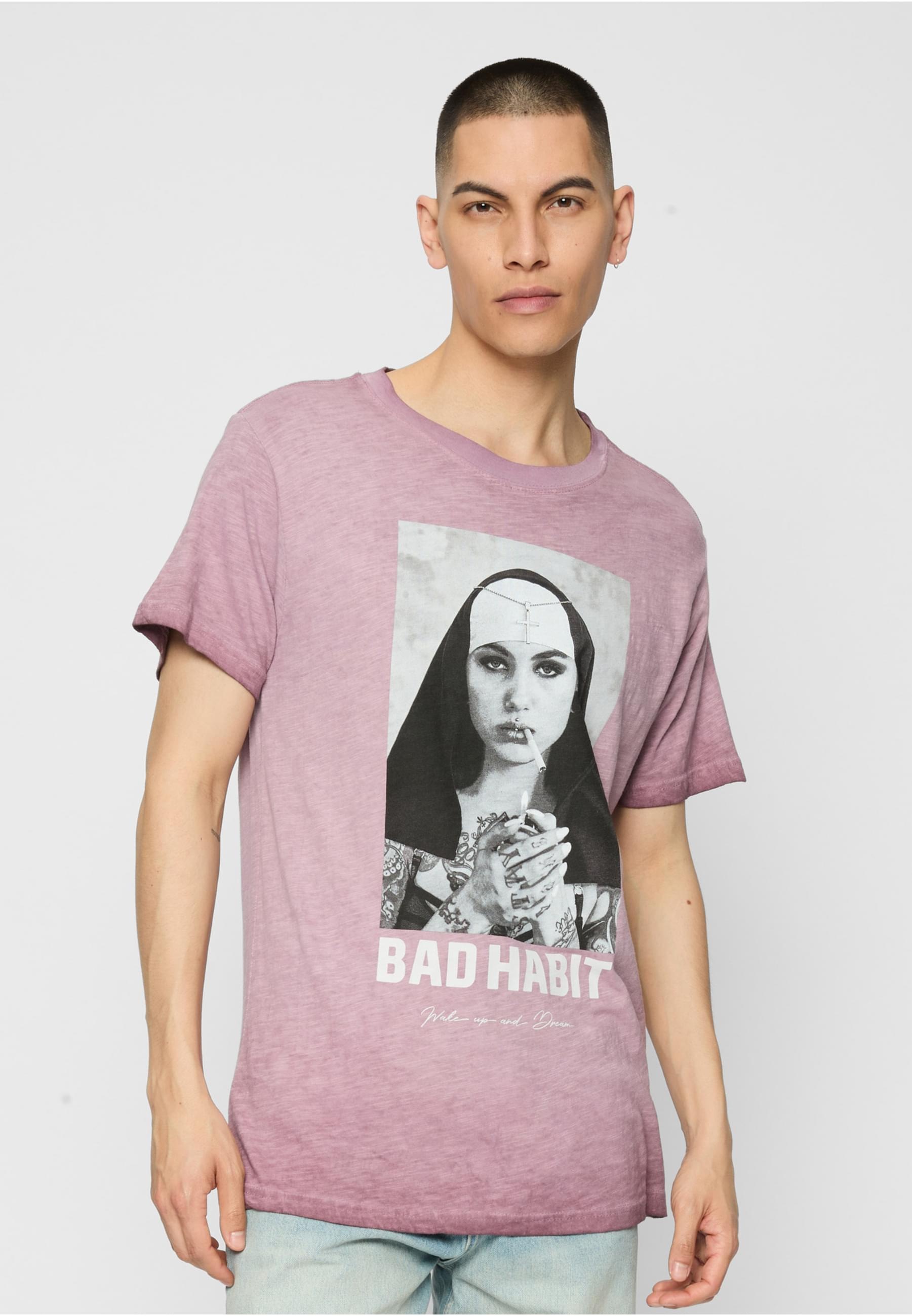 MisterTee Kurzarmshirt »MisterTee Herren Bad Habit Tee«, (1 tlg.)