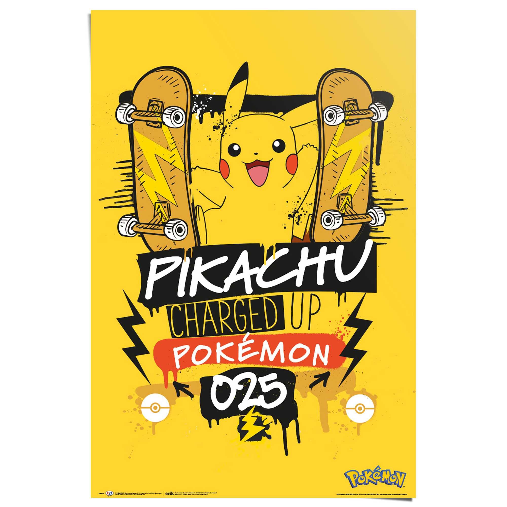 pikachu BAUR kaufen Poster Reinders! 025« charged »Pokemon | - up