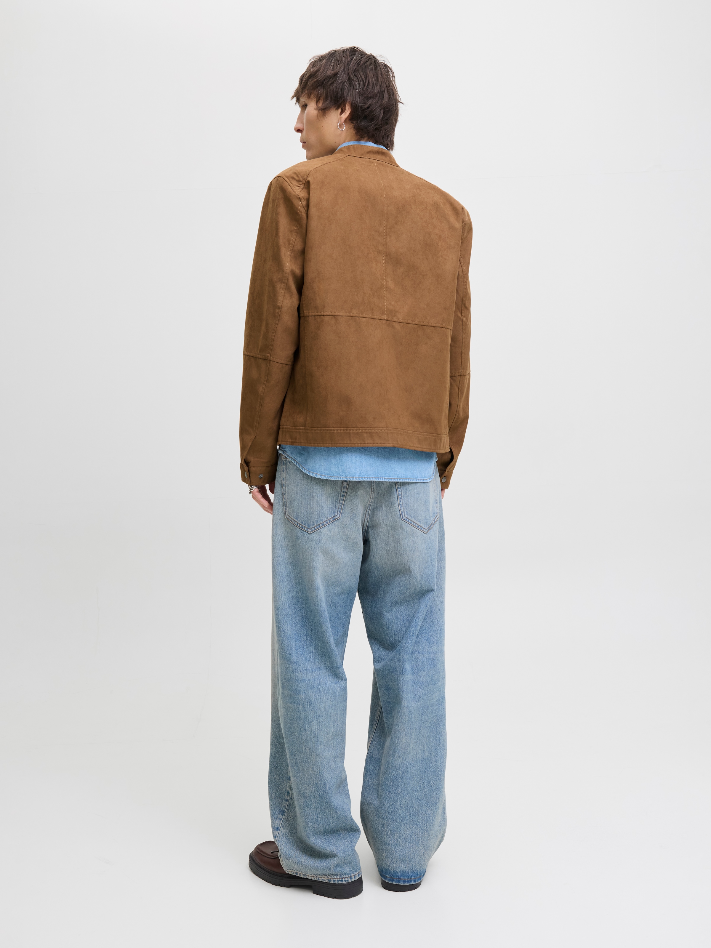 Jack & Jones Bikerjacke »JJEDYLAN mit wasserabweisender Funktion«, ohne Kapuze, unifarben, modisch, regular fit, Polyester