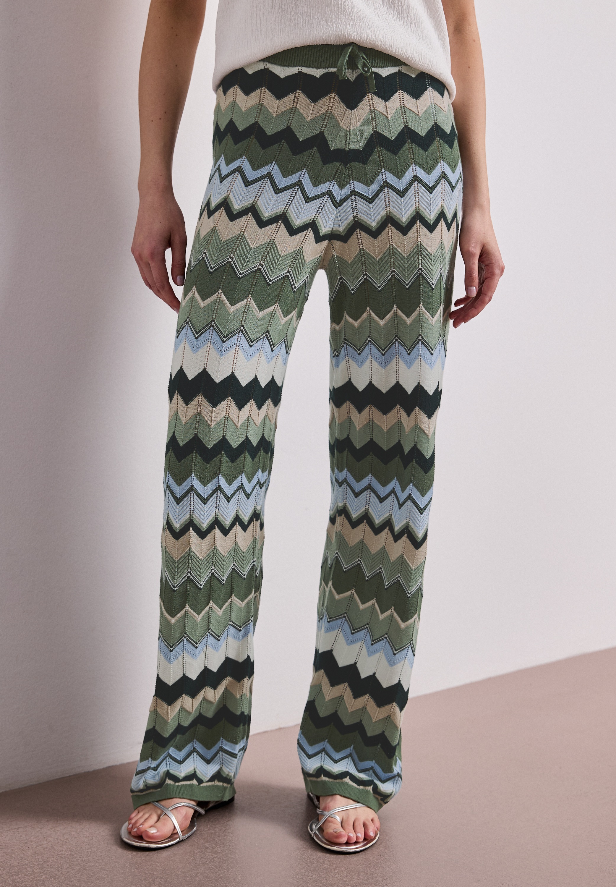 STREET ONE Dehnbund-Hose High Waist