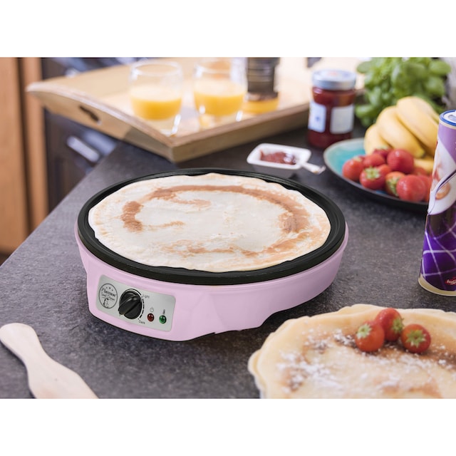 bestron Crêpesmaker »ASW602P im Retro Design«, 1000 W, Ø 30 cm, inkl.  Teigverteiler & Crêpes-Wender, mit Antihaftbeschichtung per Rechnung | BAUR