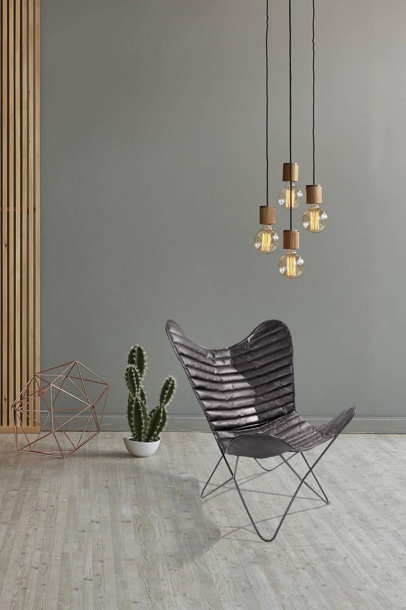 Kayoom "Schmetterling Stuhl Santiago, Schmetterlingsstuhl aus Leder" () 1 S günstig online kaufen