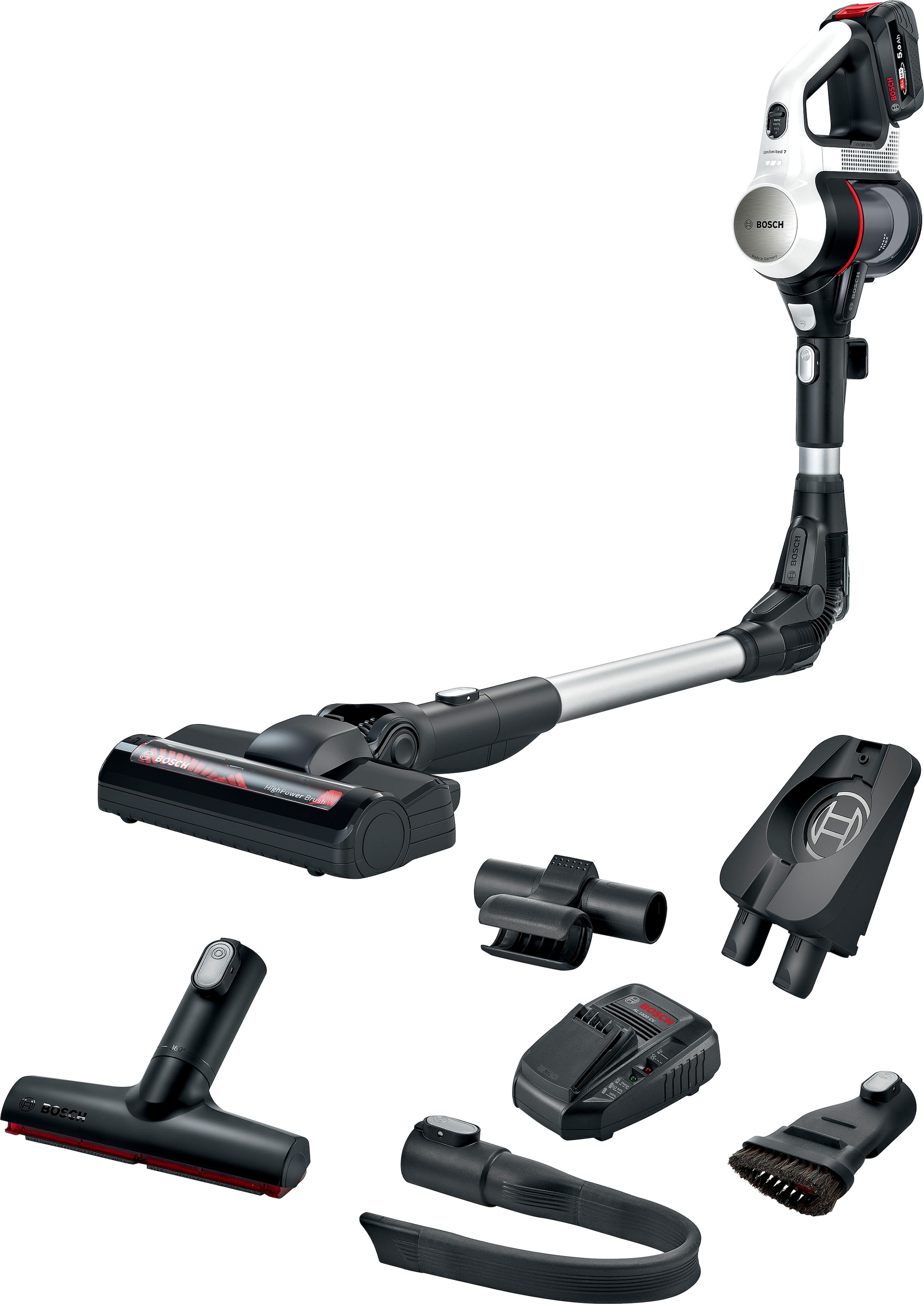 BOSCH Akku-Bodenstaubsauger "Unlimited 7 BSS715CARP/BSS715FRSH, 5.0 Ah Akku günstig online kaufen