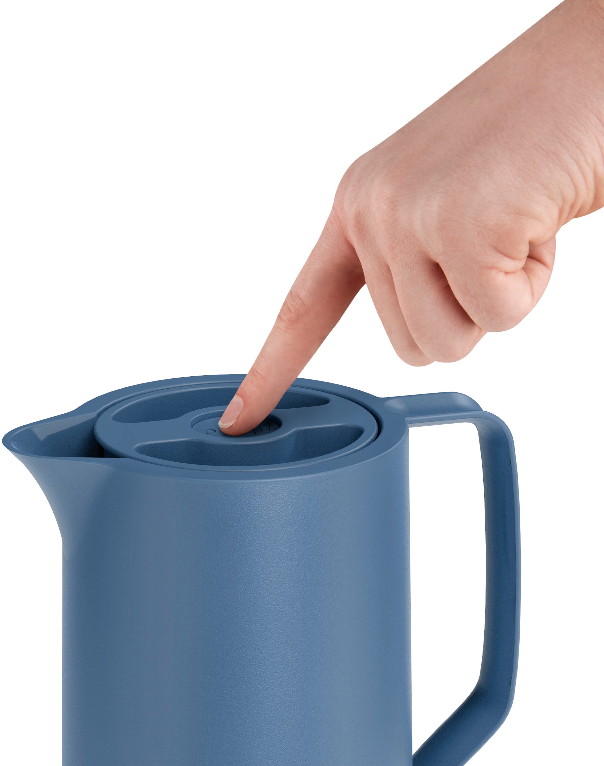 Emsa Isolierkanne »Motiva«, 1 l, (1 St.), Quick-Press-Deckel, Einhandbedienung, 12h warm/24h kalt, Glaskolben