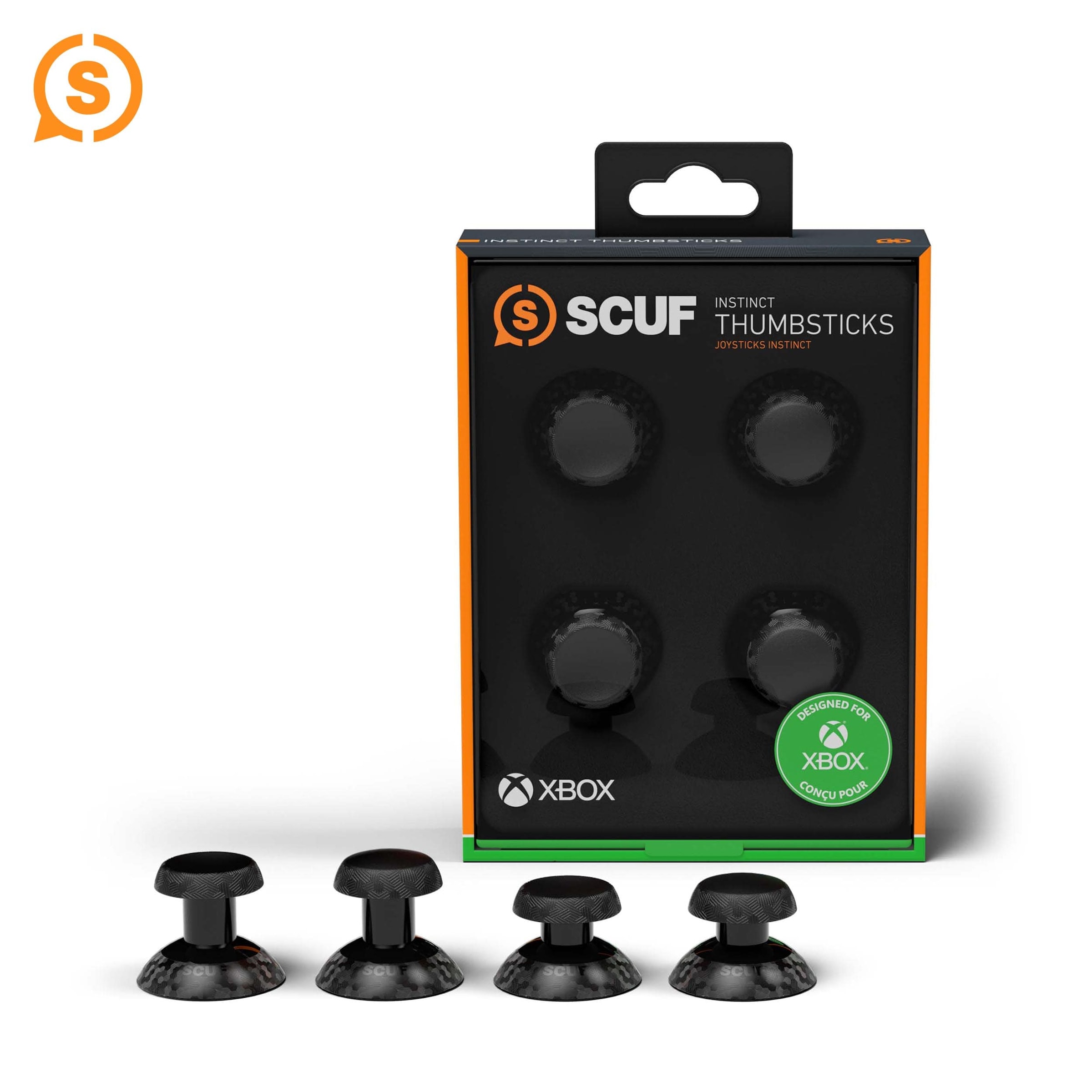 SCUF Gaming Controller Caps »Instinct Thumbstick 4 pack - Black«, Xbox One Controller