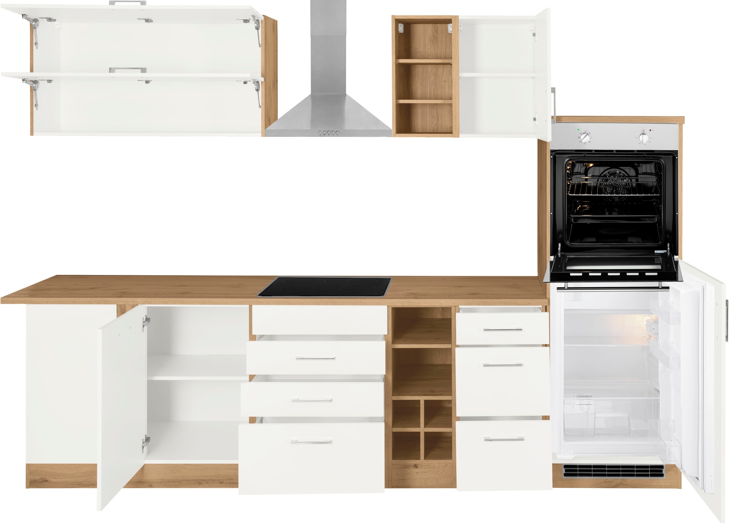KOCHSTATION Winkelküche »KS-Colmar«, ohne E-Geräte, Stellbreite 210/300 cm