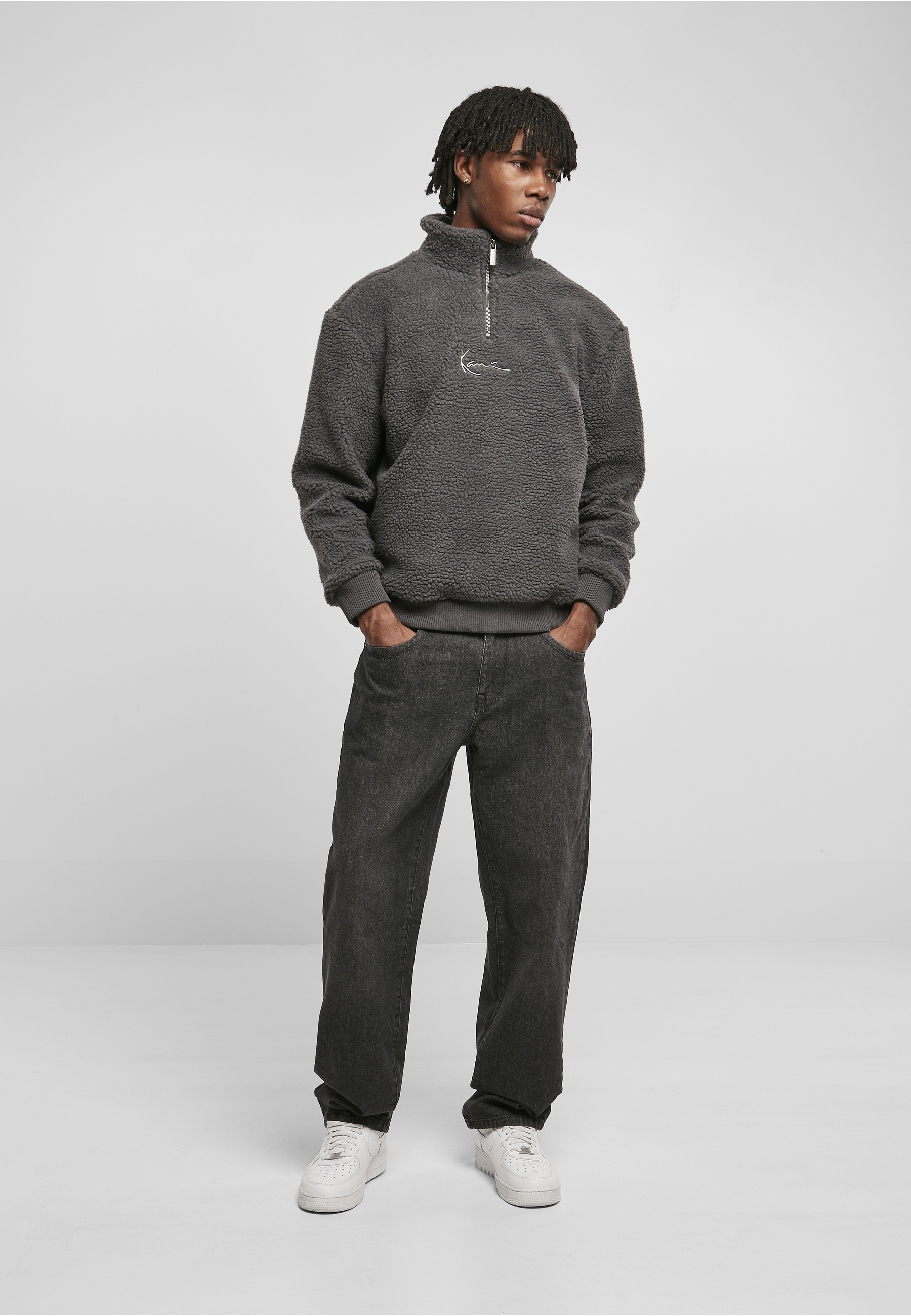 Karl Kani Kapuzensweatshirt »Karl Kani Herren KM223-058-1 Metal Signature Teddy Troyer«, 1 Stk.
