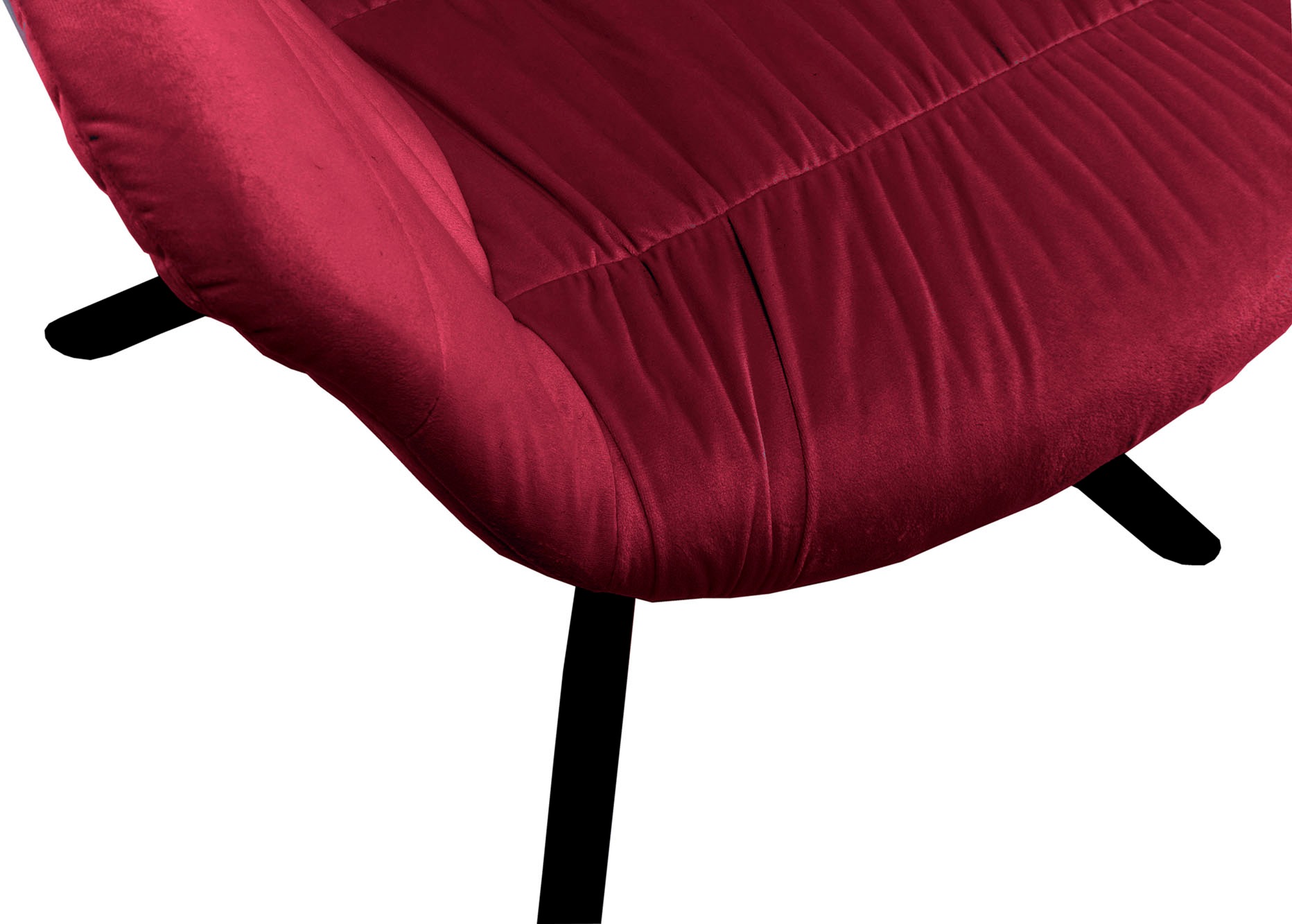 SalesFever Esszimmerstuhl »Rimini Armlehnstuhl: Sitzkomfort fürs Esszimmer«, 1 St., Samtoptik, Esszimmersessel, Rückseite mit Wabensteppung,360° Drehfunktion